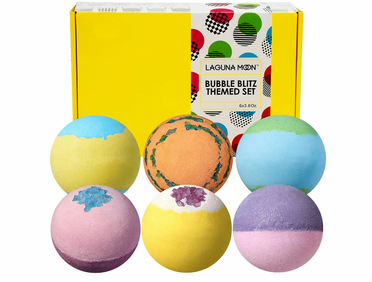 New Laguna Moon Bubble Blitz Themed Set Of 6 Bath Bombs Free US Shipping