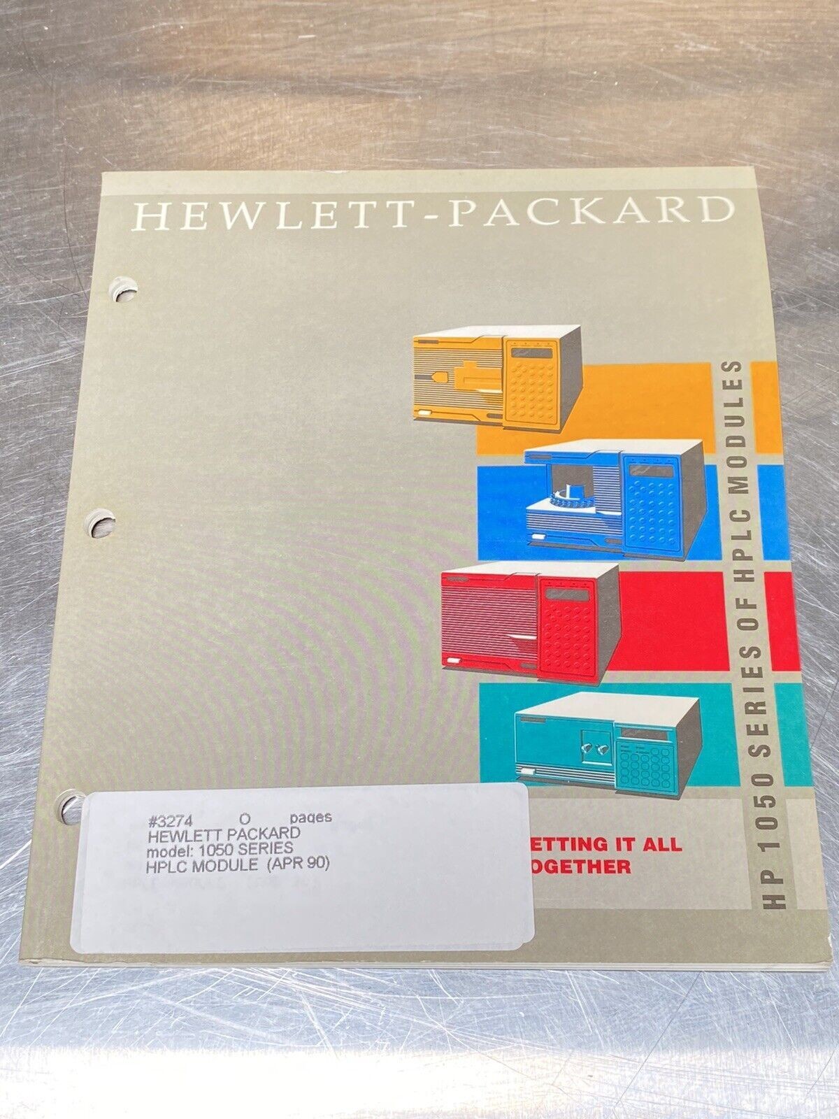 Hewlett Packard HP 1050 Series HPLC Modules APR 90 - Users Guide / Manual