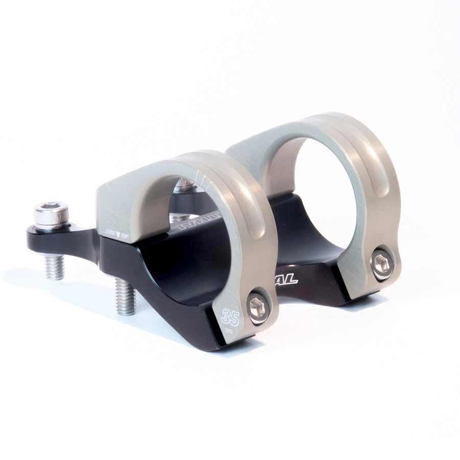 Renthal, Integra 35, Stem, 35mm, L: 50mm, Direct Mount, 0°, Black/Gold