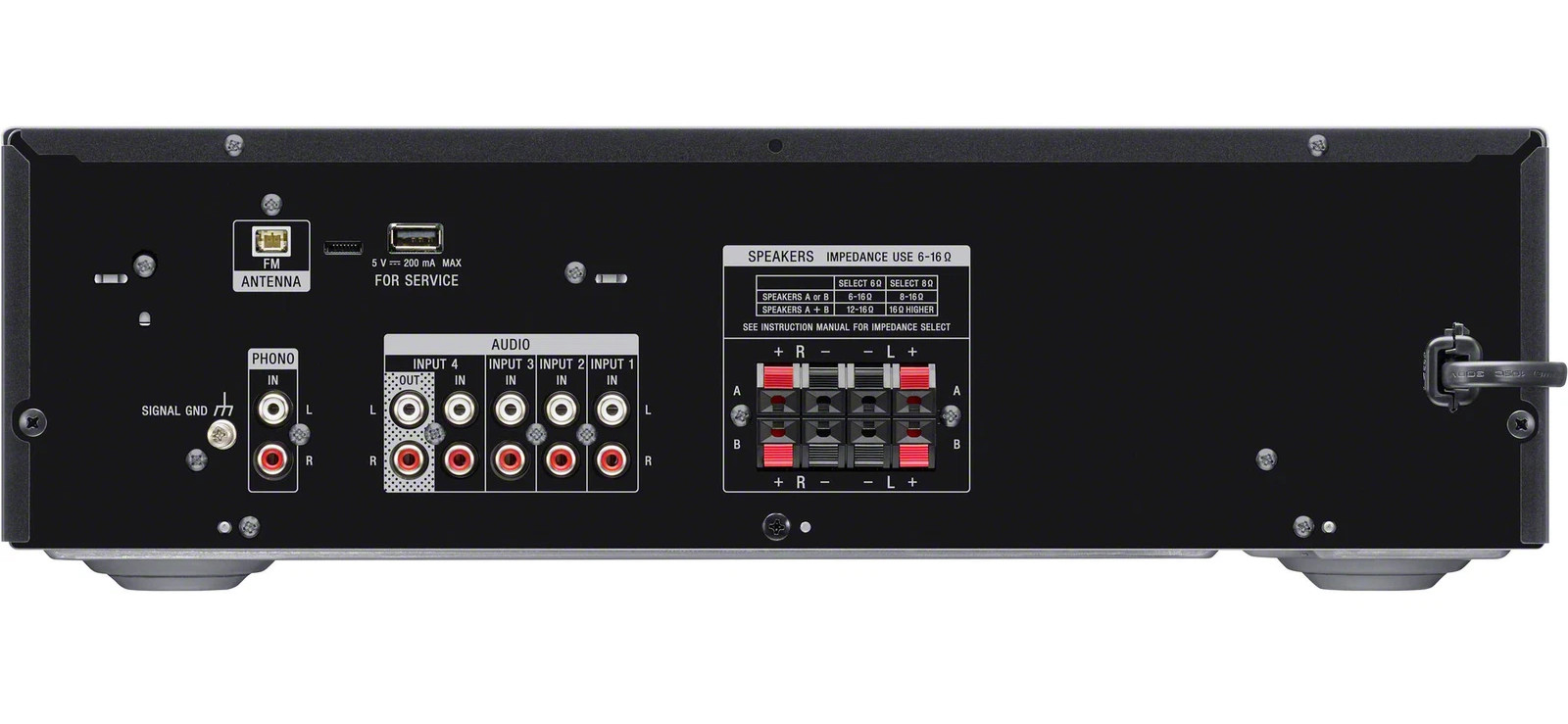 Sony 2-Channel Stereo Receiver with Bluetooth Phono & Aux Input - STR-DH190