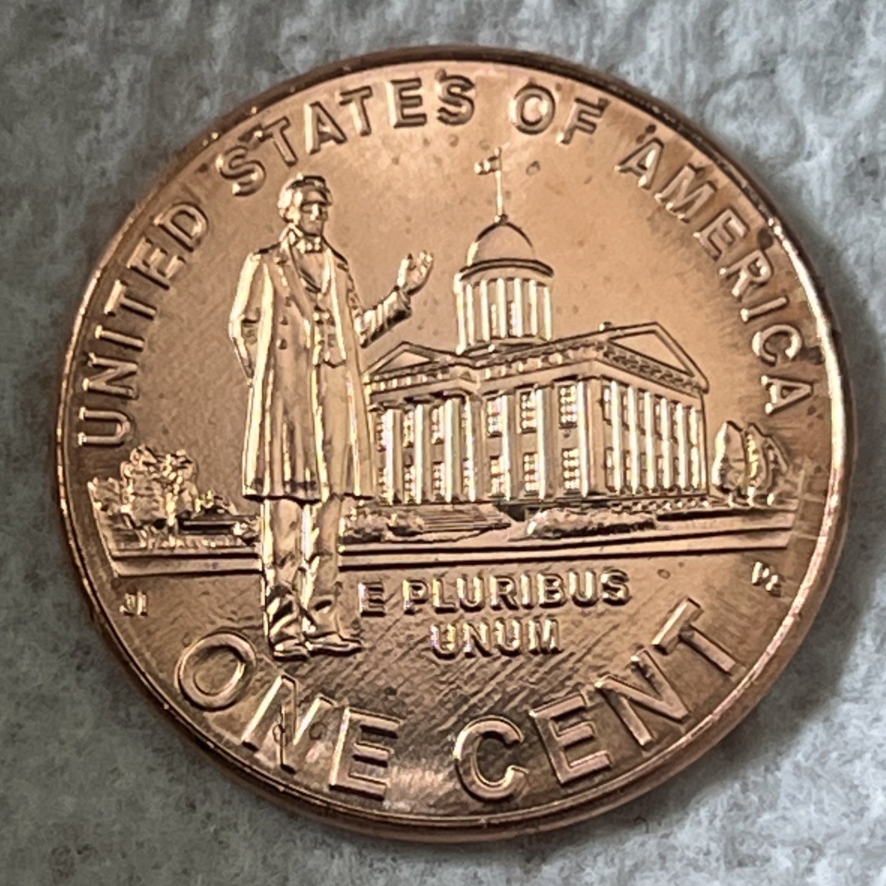 2009-D US 1 cent Coin Penny Lincoln Bicentennial Capitol