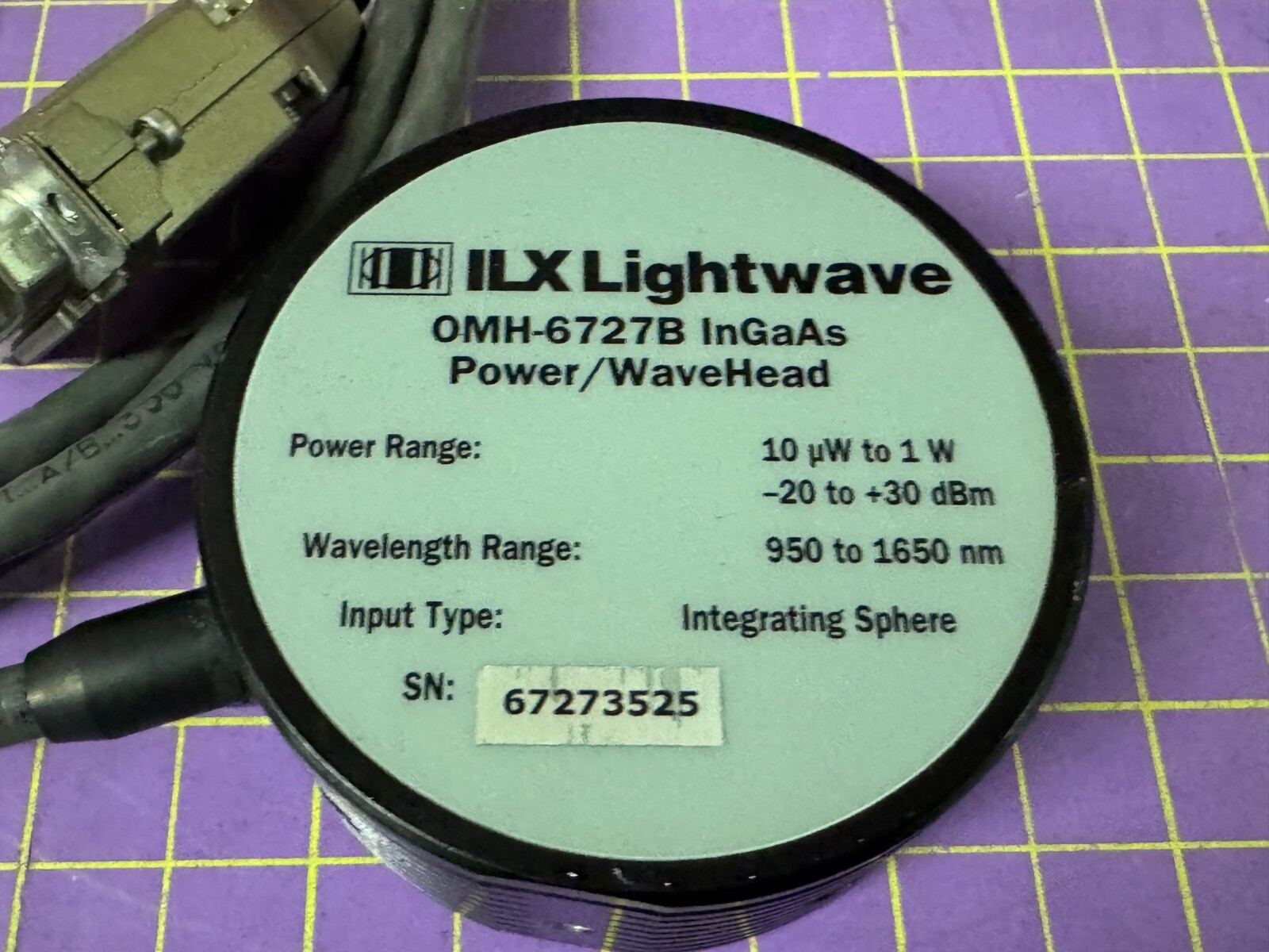 ILX Lightwave OMH-6727B InGaAs Power / Wavehead