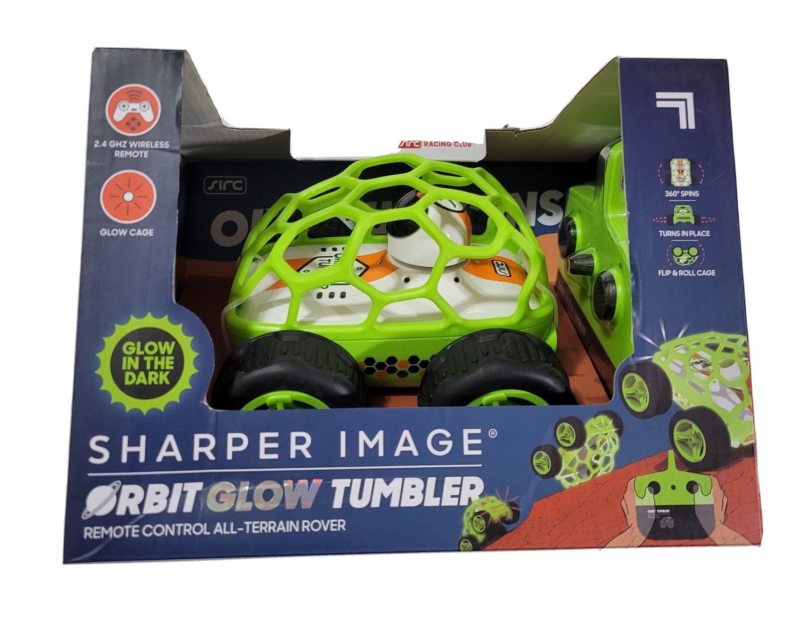 Sharper Image Orbit Glow Tumbler - Remote Control- New