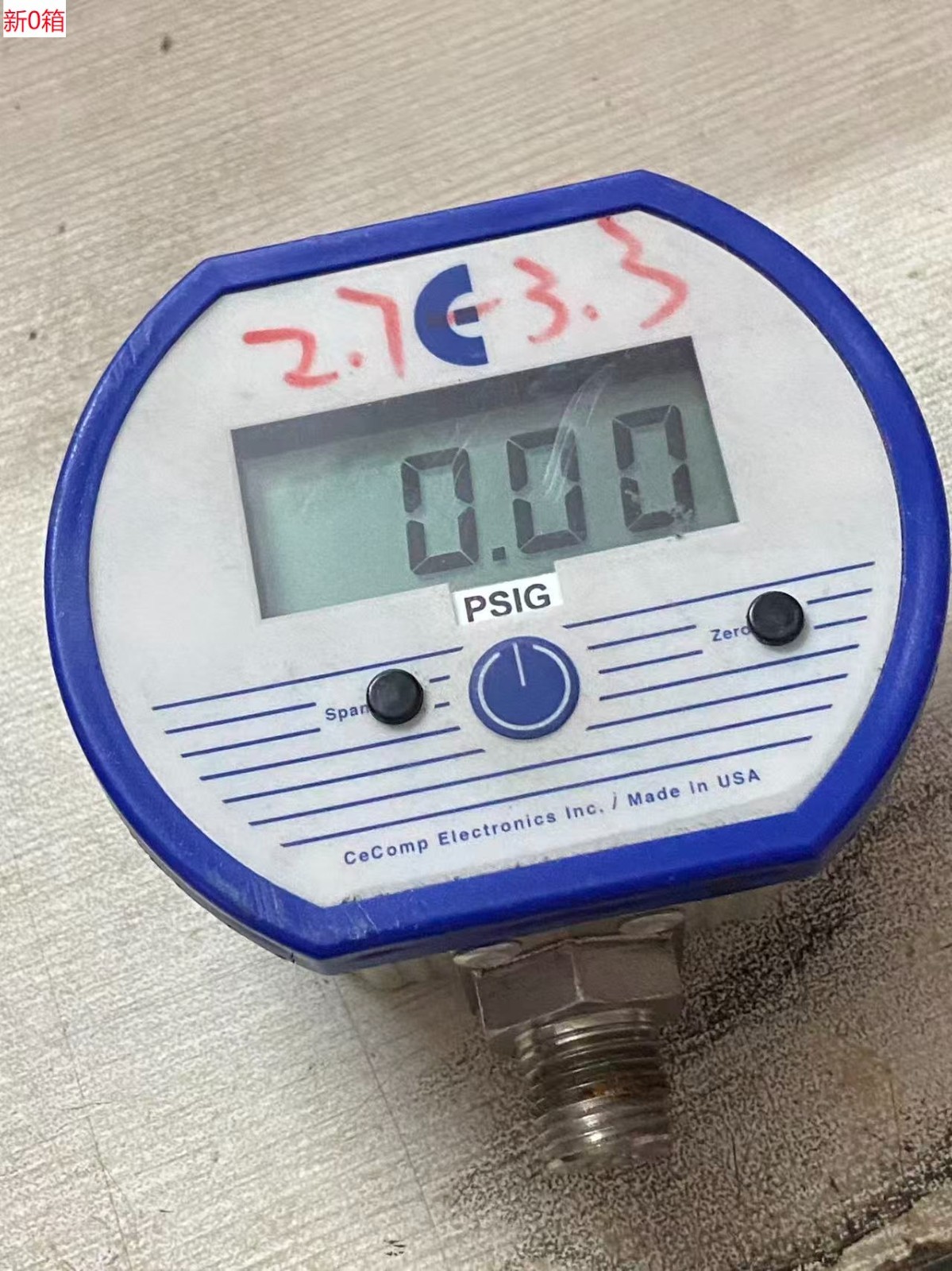 Cecomp Electronics DPG1000B15PSIG-5 15PSIG Pressure Gauge