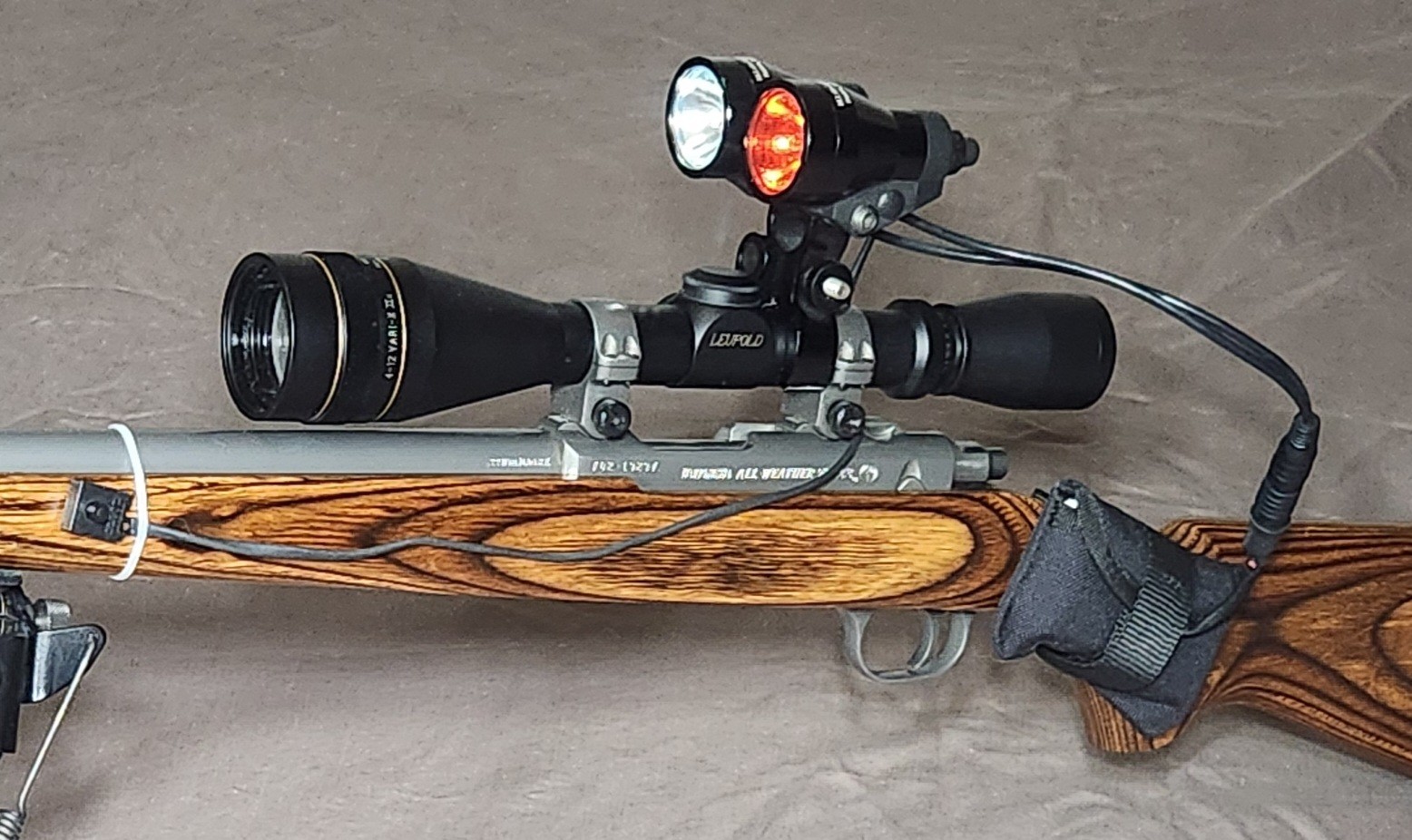 Midnight Lite, Dual Beam, Scope Mounted, Rechargeable Night Hunting Light System