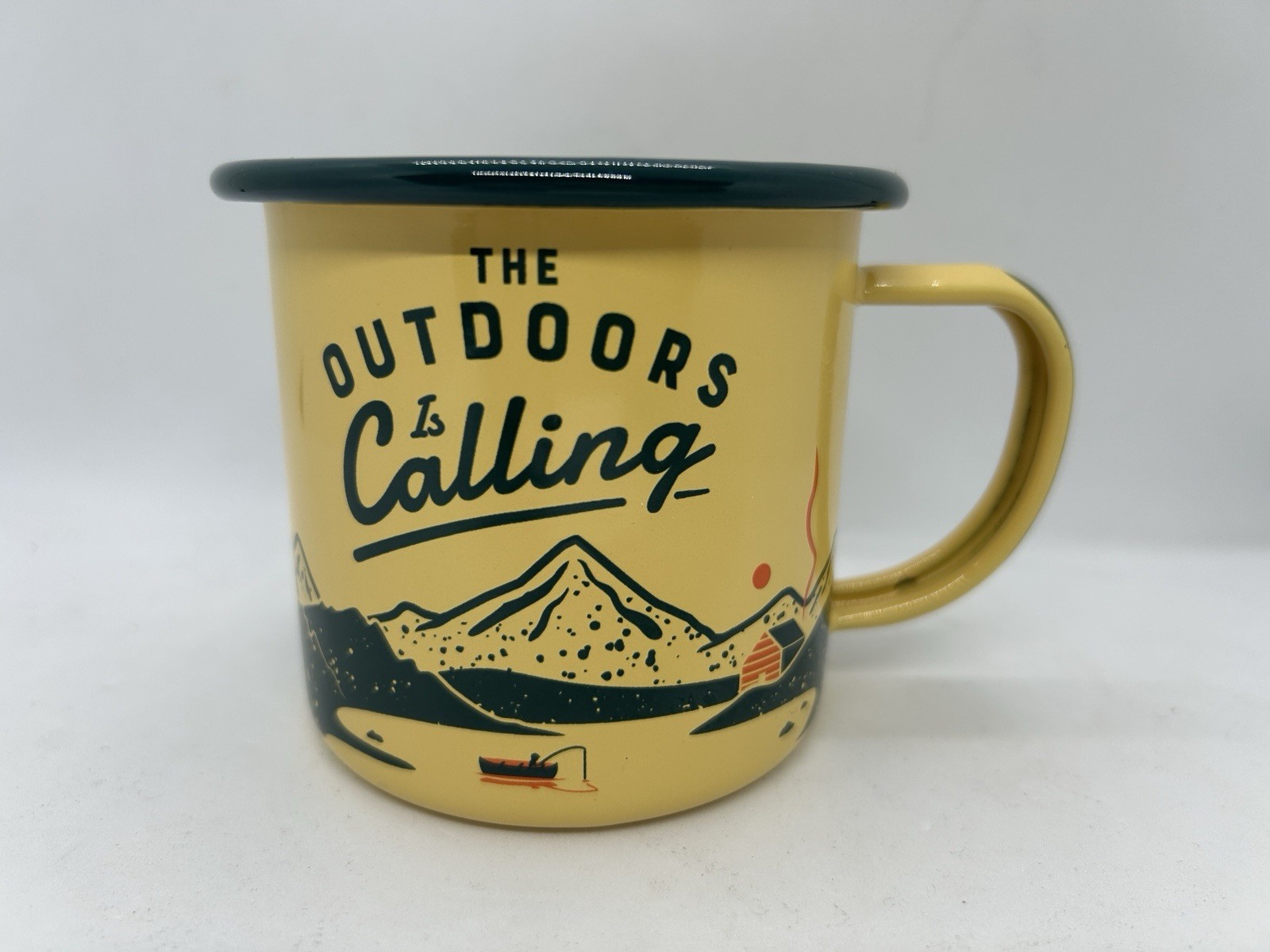 Gentlemen’s Hardware Enamelware Camping Mug Coffee Cup The Outdoors Is Calling