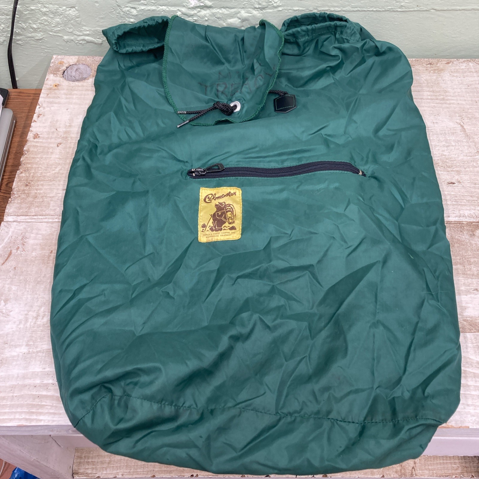 Vintage CobMaster Cob Master Backpack Stows Into Pocket/Belt Attachment Green
