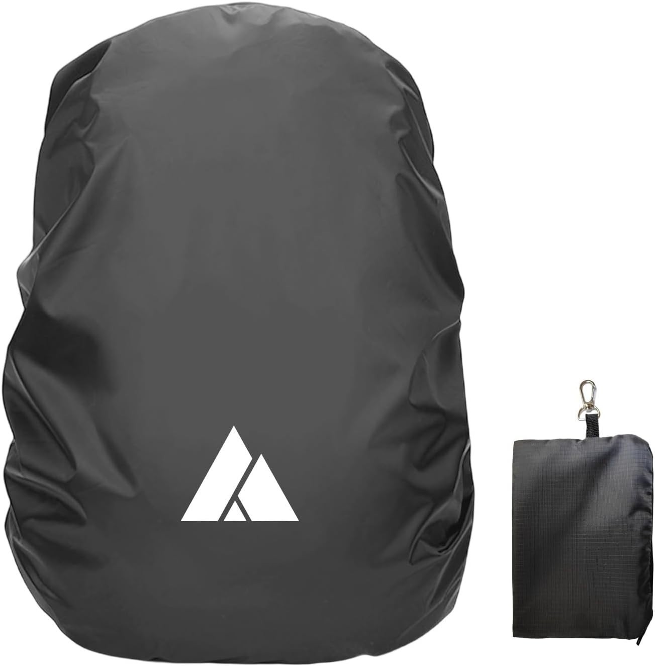 Waterproof Backpack Rain Cover, Heavy-Duty Nylon Pack Cover with Upgraded Dou...