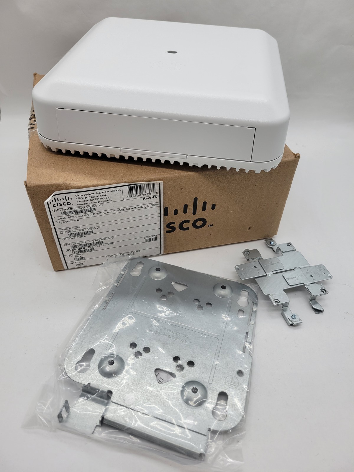 Cisco AIR-AP3802I-B-K9 Aironet 3802 Series Wireless Access Point