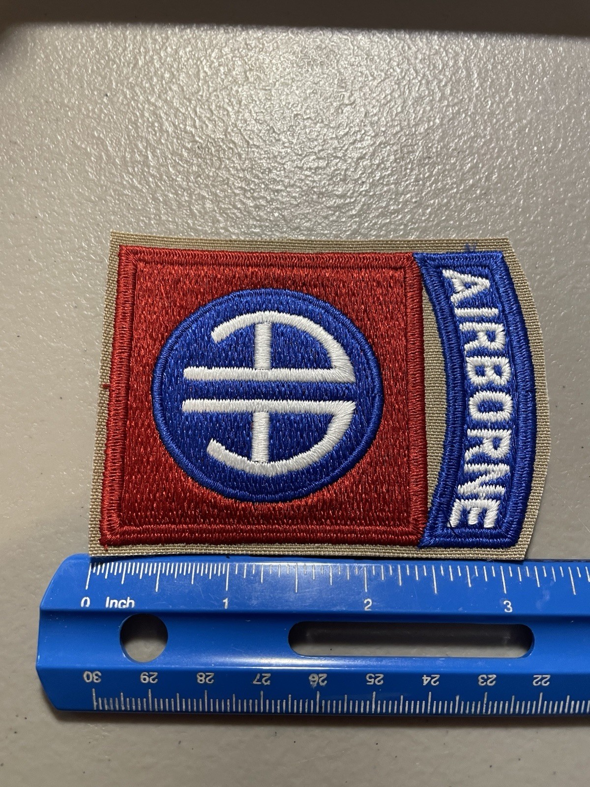 Authentic 82nd Airborne Division Patch C/E Manuf. A-B Emblem A-35 HM #093025-1