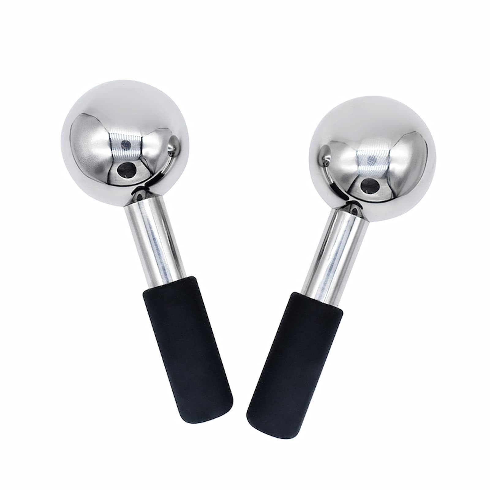 Stainless Steel Ice Globes for Facials, Cold Therapy Facial Roller for Face a...