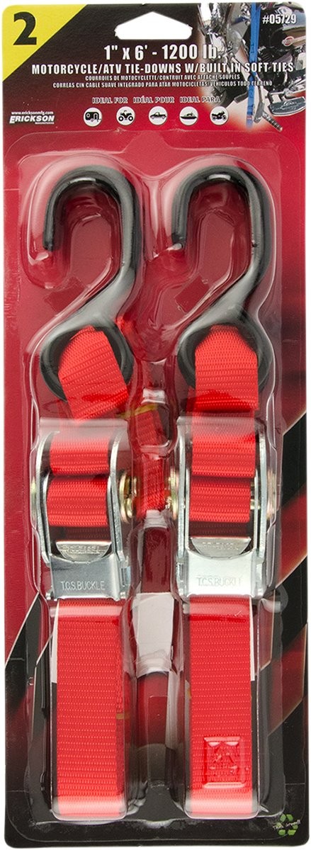 Erickson 1" x 6' - 1200 lb. Straps with Over-Centre Buckle (05729)