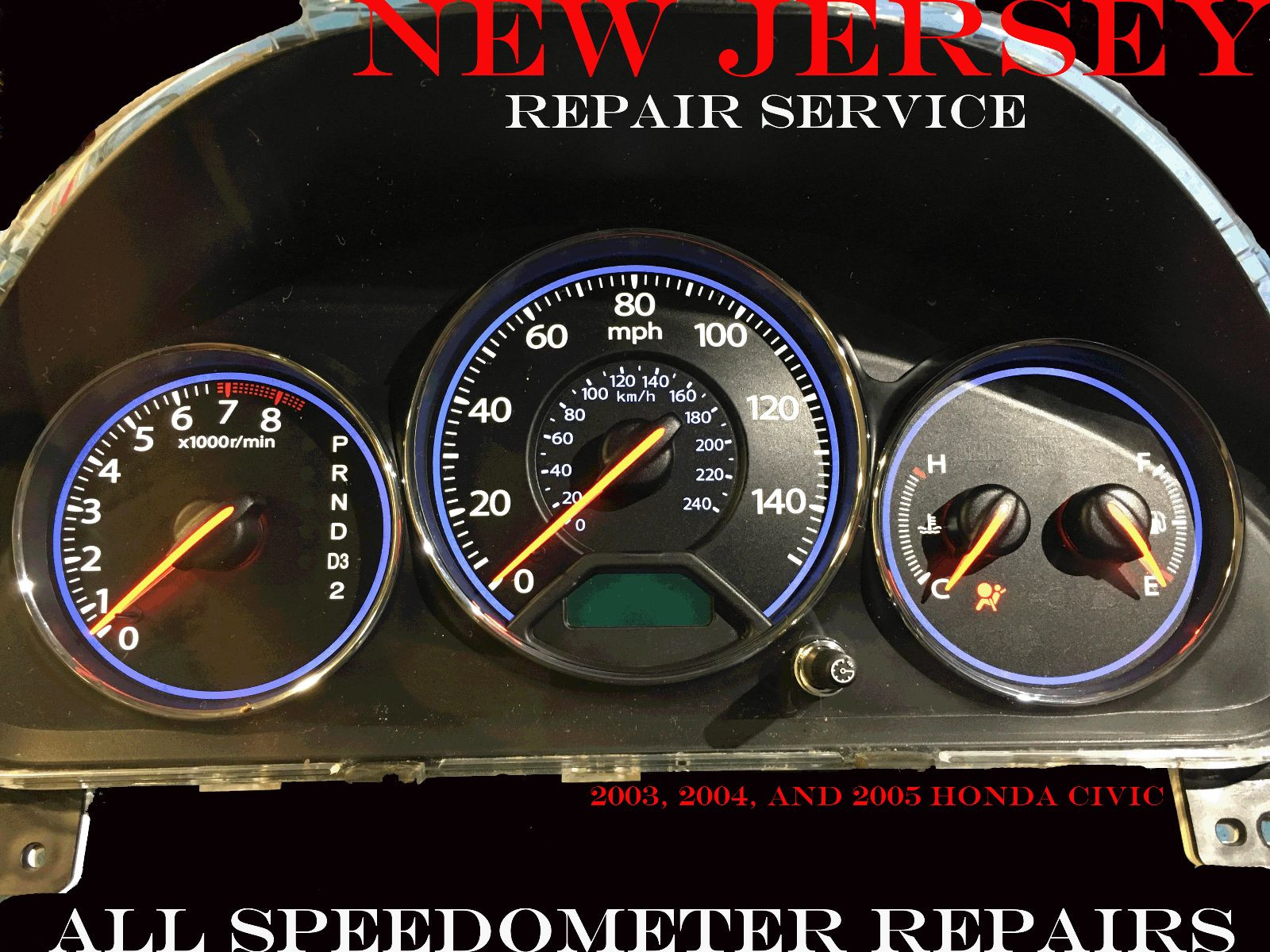 01 02 03 04 05 Honda CIVIC CLUSTER SOFTWARE & ODOMETER CALIBRATION SERVICE