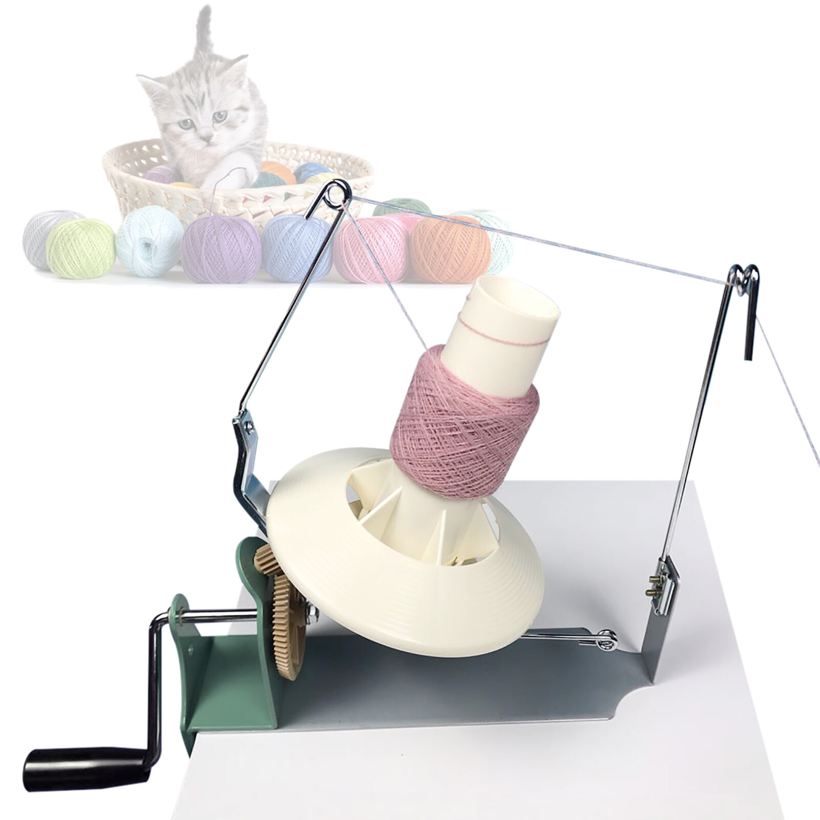 500g Yarn Ball Winder Jumbo Nylon Fiber/Wool/String Ball Winder Hand Operated