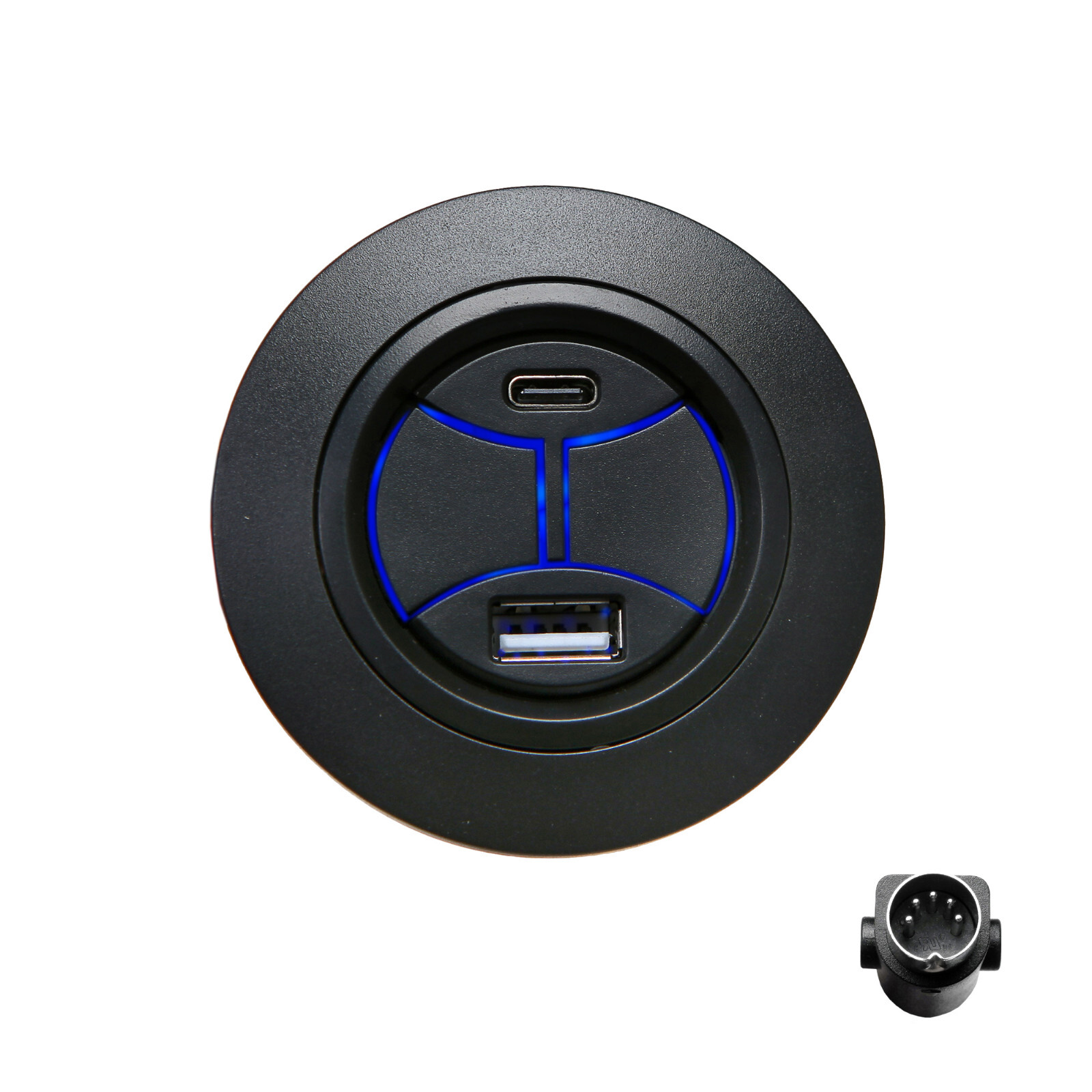Power Recliner 5 Pin Round Switch Control with USB Type C Port and Backlight