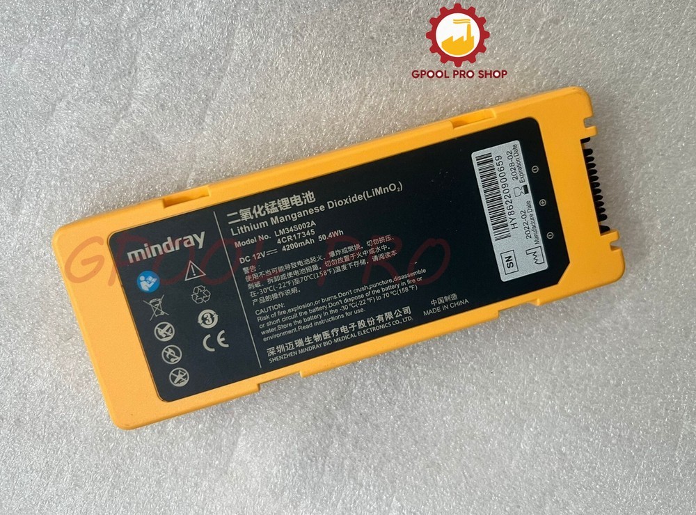 Mindray AED Defibrillator S1 S2 C1 C2 LM34S002A New Genuine 4200mAh Battery