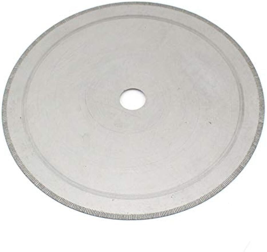 Diamond Lapidary Saw 16mm Arbor Wet Saw Blade Thin Notched Rim for Cut Off Tool