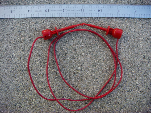 LOT of Ten (10) 36" RED EZ-HOOK Test Leads [204-36W RED] - New and Unused
