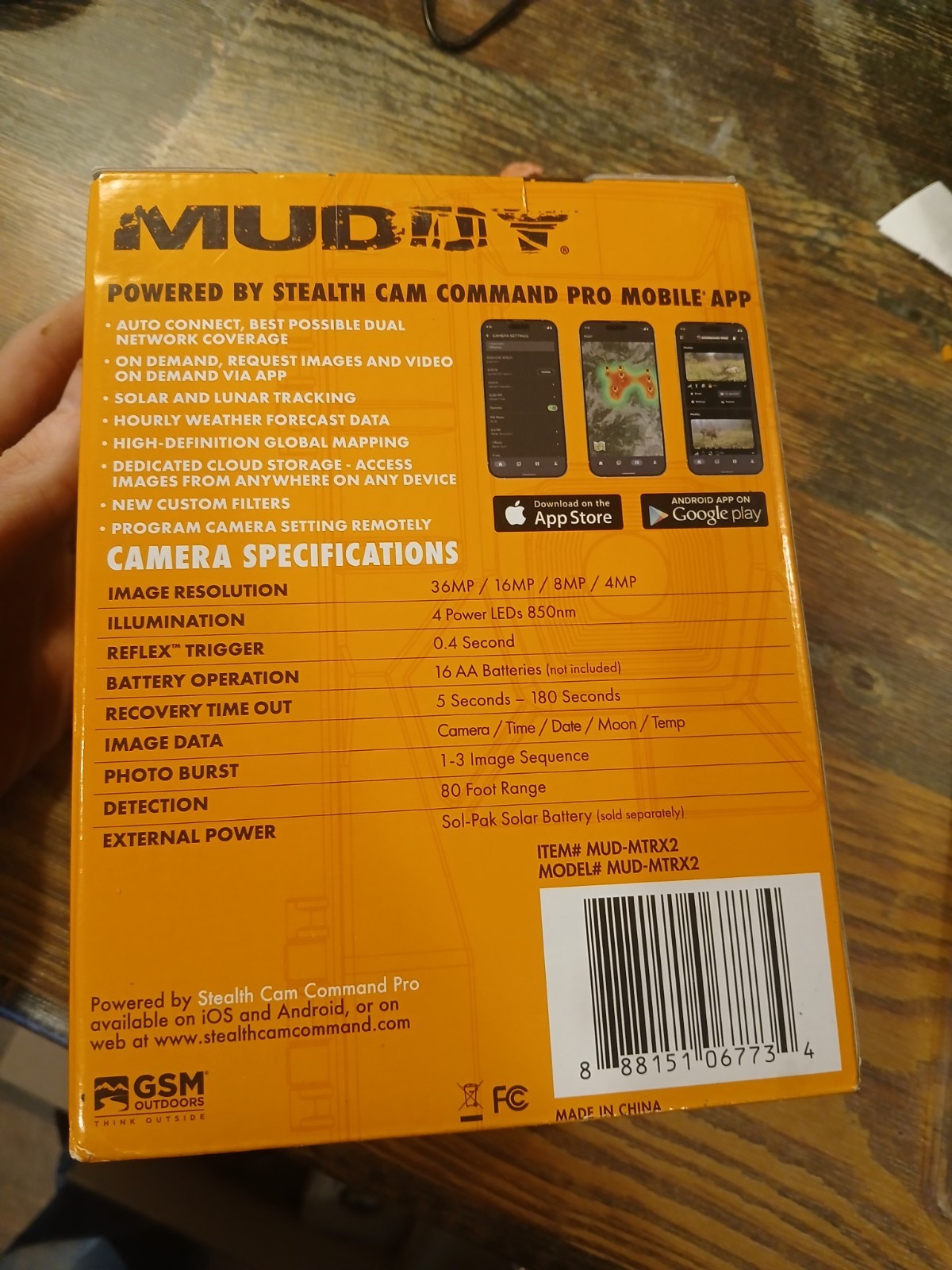 Muddy Matrix 2.0 Cellular Trail Camera 36MP 1080P 80ft Night Vision