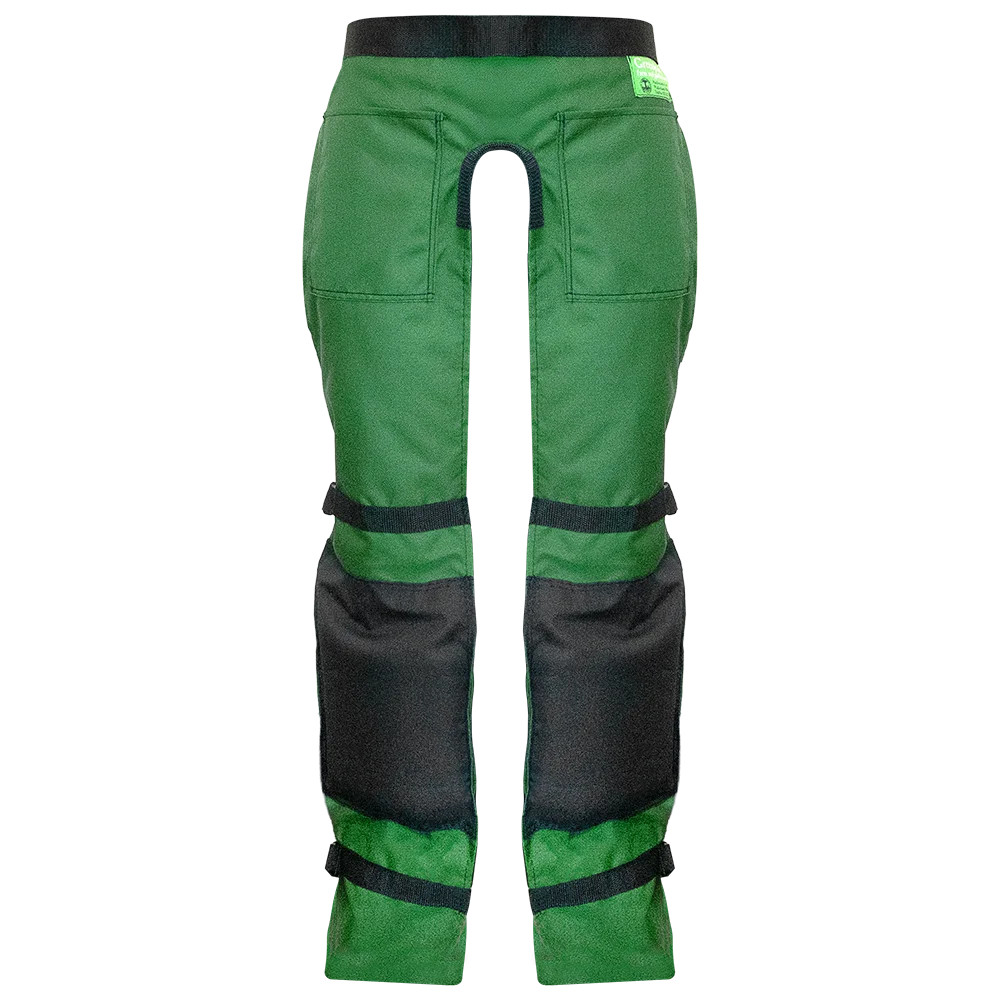 Zenport AGC1 Landscaper Safety Chaps Protective Workwear, Green