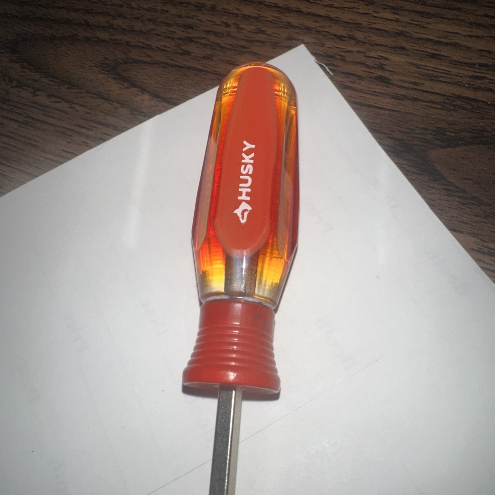 NOS Husky USA 1/8”x 4” Slotted Screwdriver 1000014545 Made In USA