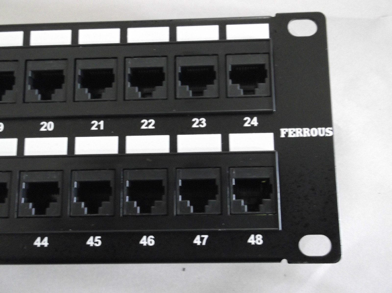 48 Port Cat5e Patch Panel UL Ethernet 50u Higher Gold Content Faster Speed