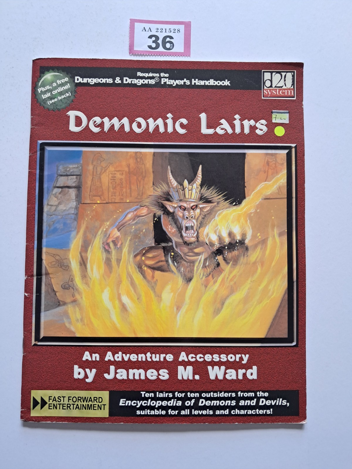 DEMONIC LAIRS  D&D 3e D20 10 x LAIRS FAST FORWARD ENTERTAINMENT  UNREAD 48 Pgs