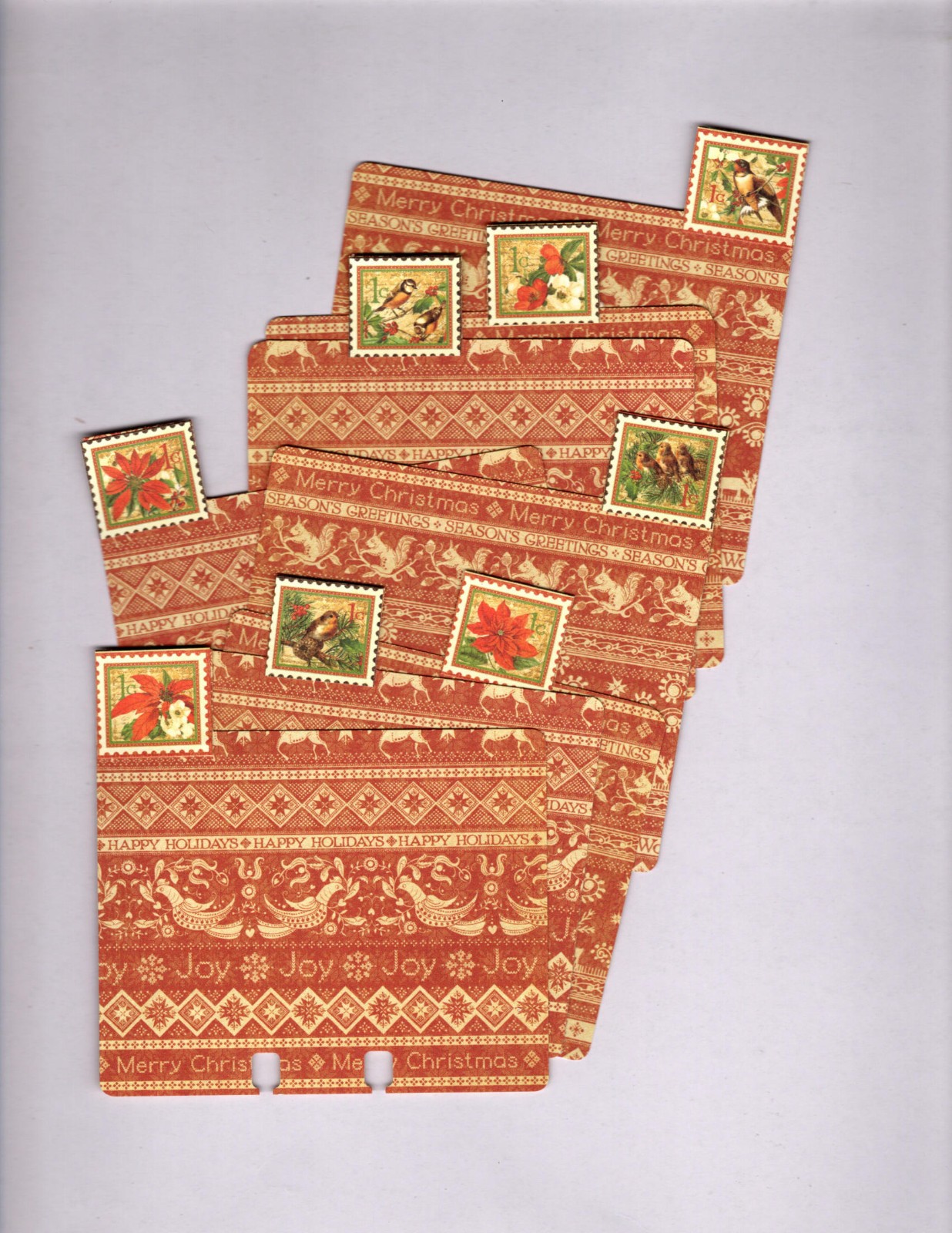 Graphic45 WINTER WONDERLAND (8pk) MEMORYDEX/ROLODEX CARDS Double-Sided HANDMADE