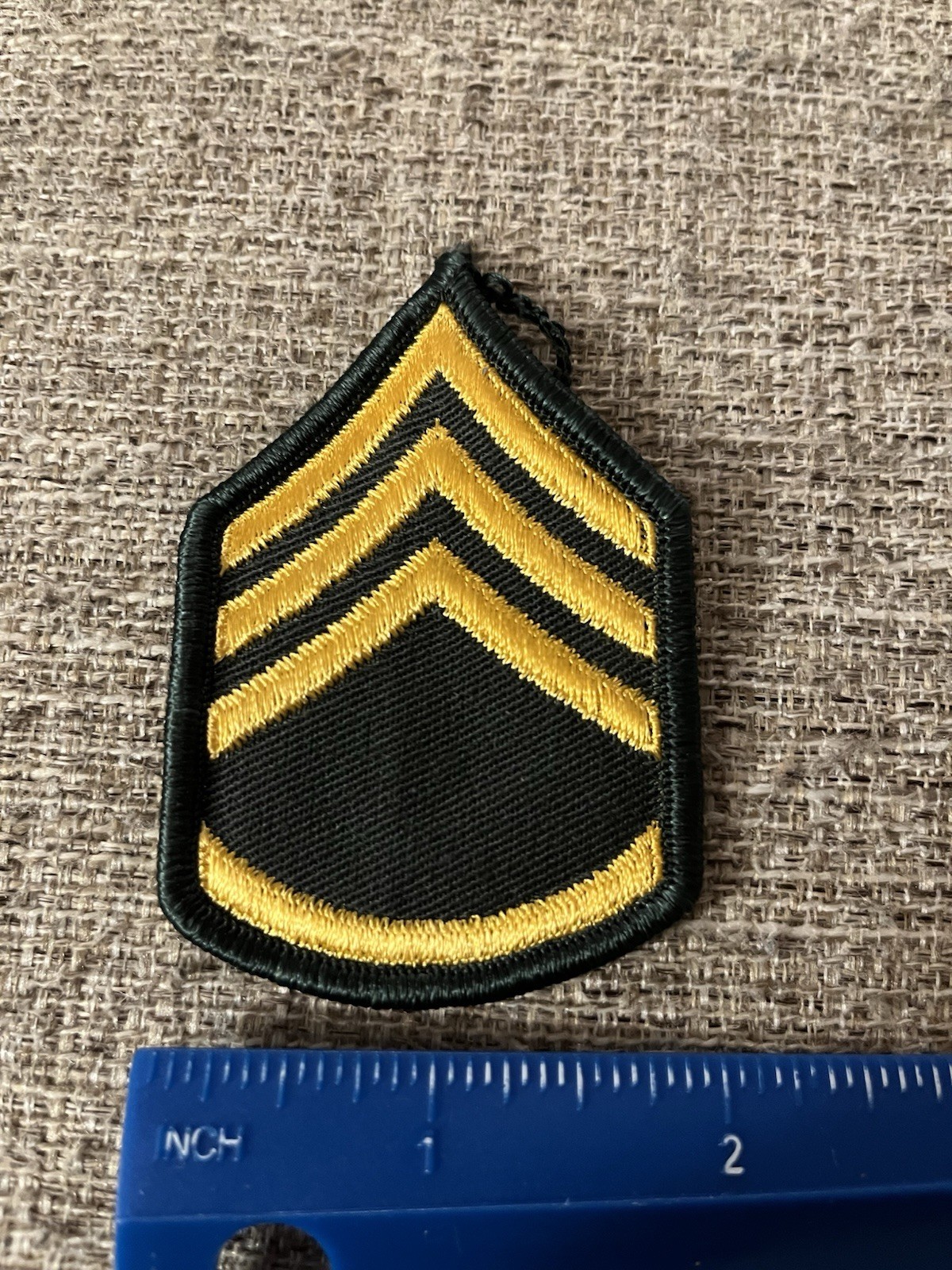 Small Staff Sergeant US Army Enlisted Rank Patch INV11279