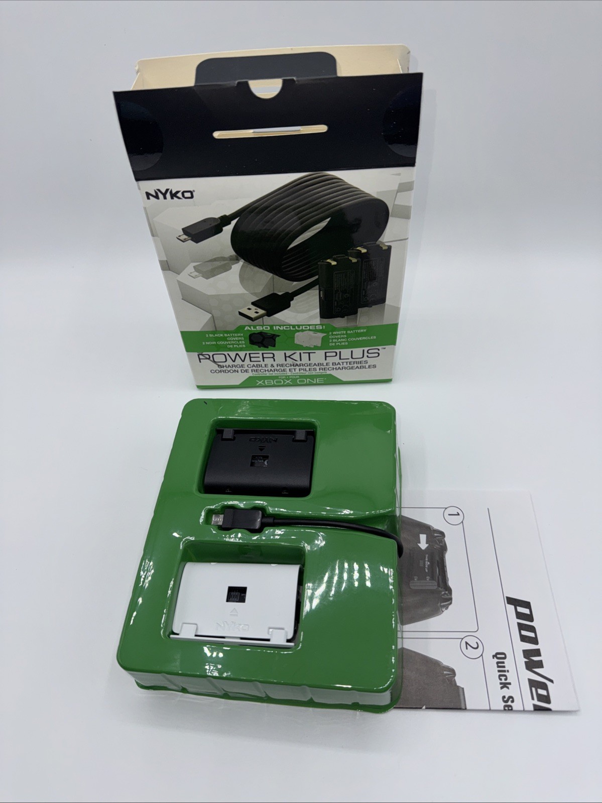 Power kit Plus For XBOX ONE Charge Cable  & Rechargeable Batteries