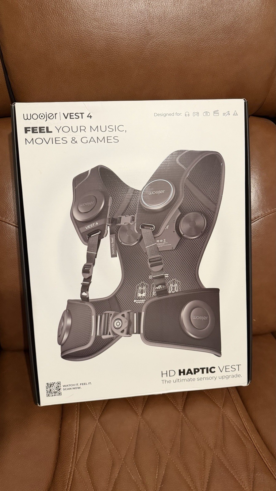 Woojer Vest 4 High-Fidelity Haptics for VR, Games, Music, Movies, and Wellness