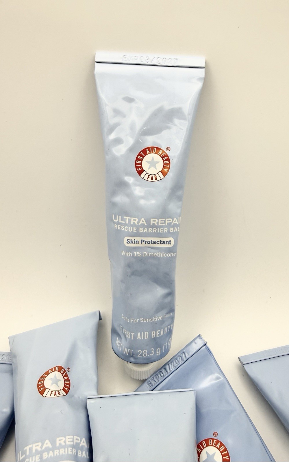 2 PACK - First Aid Beauty Ultra Repair Rescue Barrier Balm 1% Dimethicone 1 oz