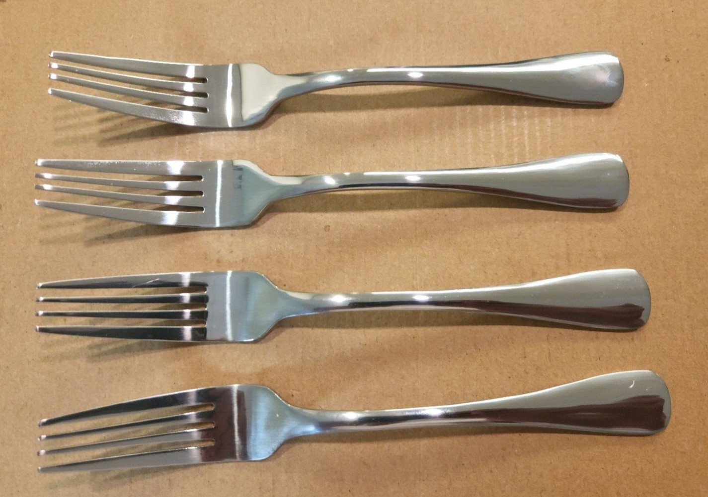 (4) Four Stainless Oneida CASWELL Salad Forks 7 1/4"  EXCELLENT