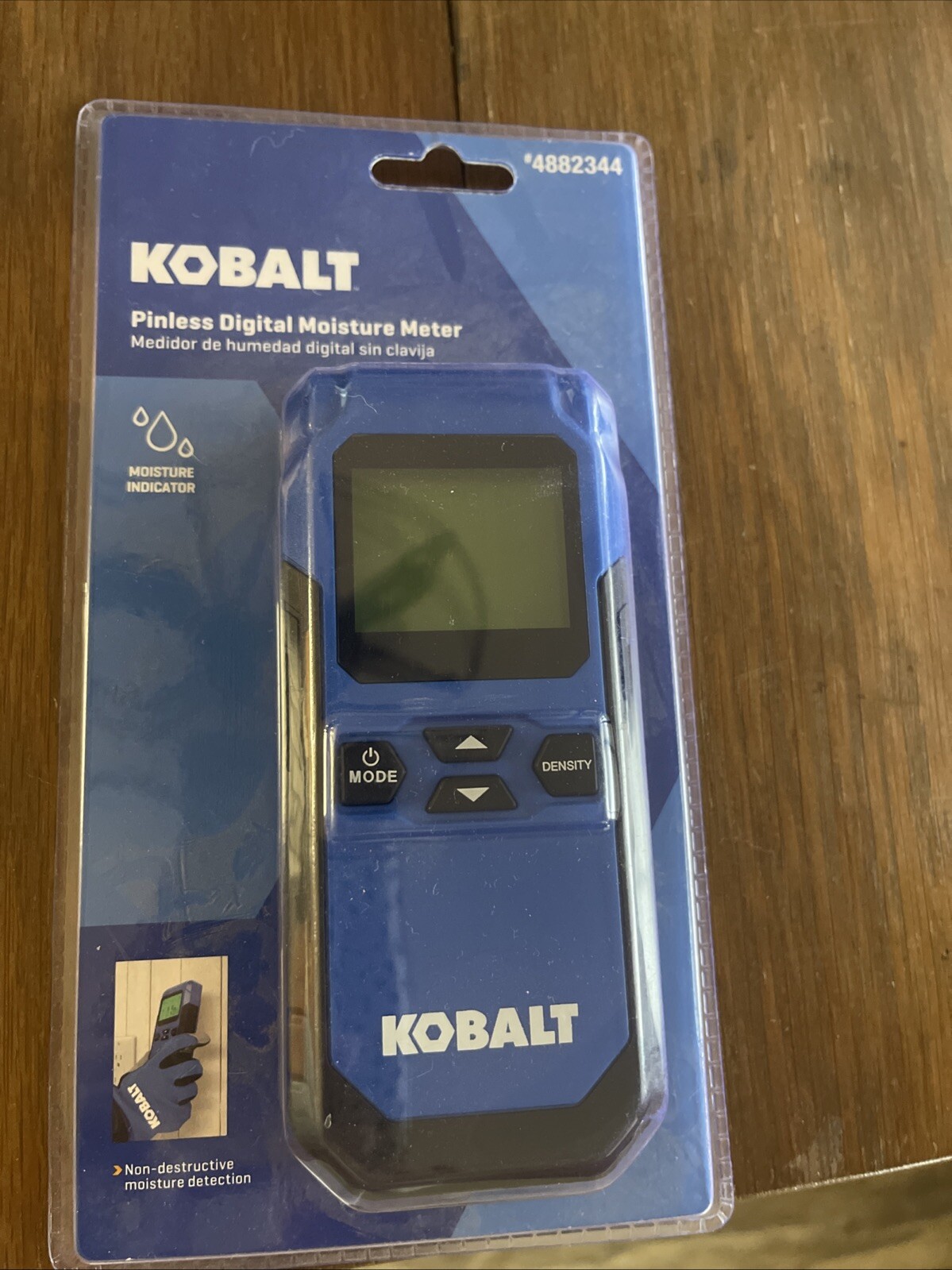 Kobalt Pinless Digital Moisture Indicator Meter w/ LCD Display 4882344 - NEW