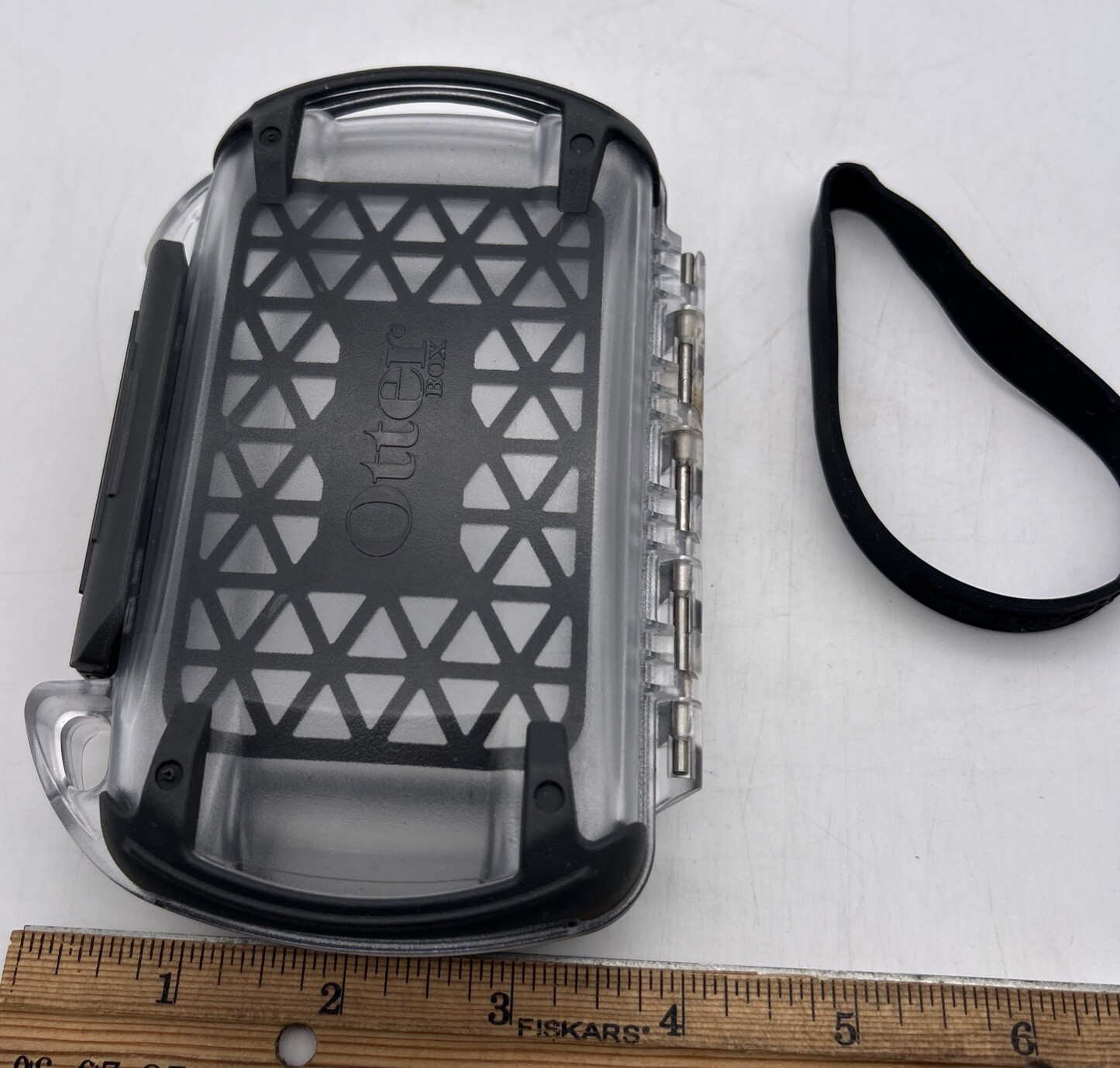 Otterbox Waterproof Gear Case Black & Clear 5 1/4” X 3” Phone Credit Cards Money