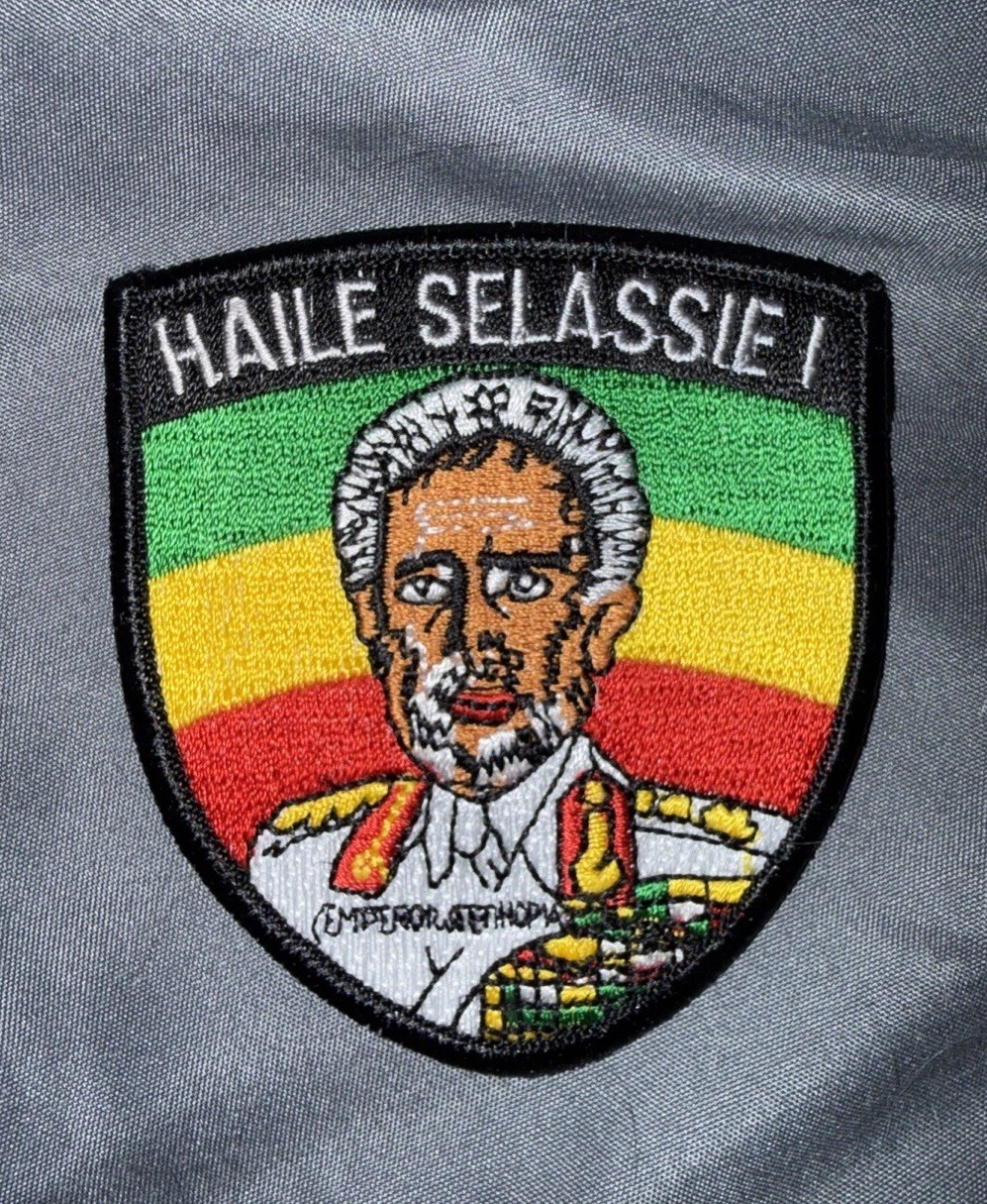 Haile Selassie I Emperor of Ethiopia Jamaica Rasta Afican King Iron On Patch JAH