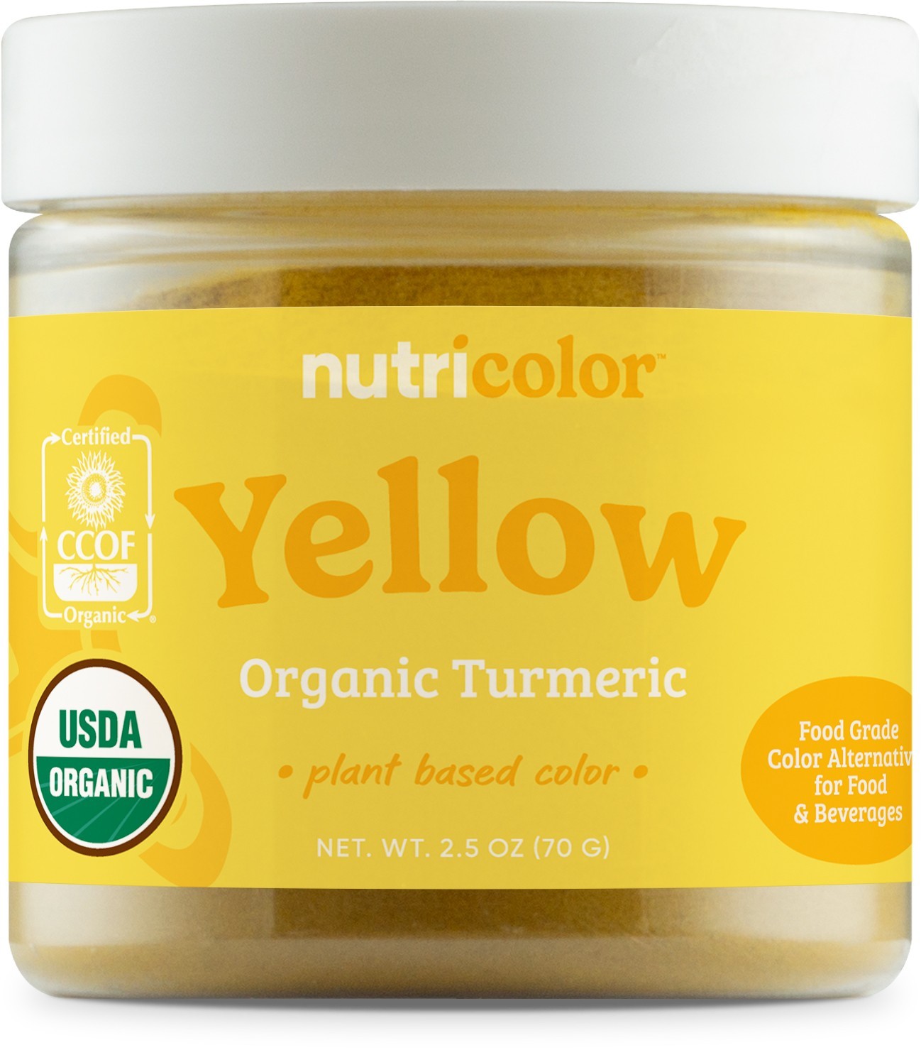 Nutricost Yellow Plant Based Food Coloring From Organic Turmeric Powder