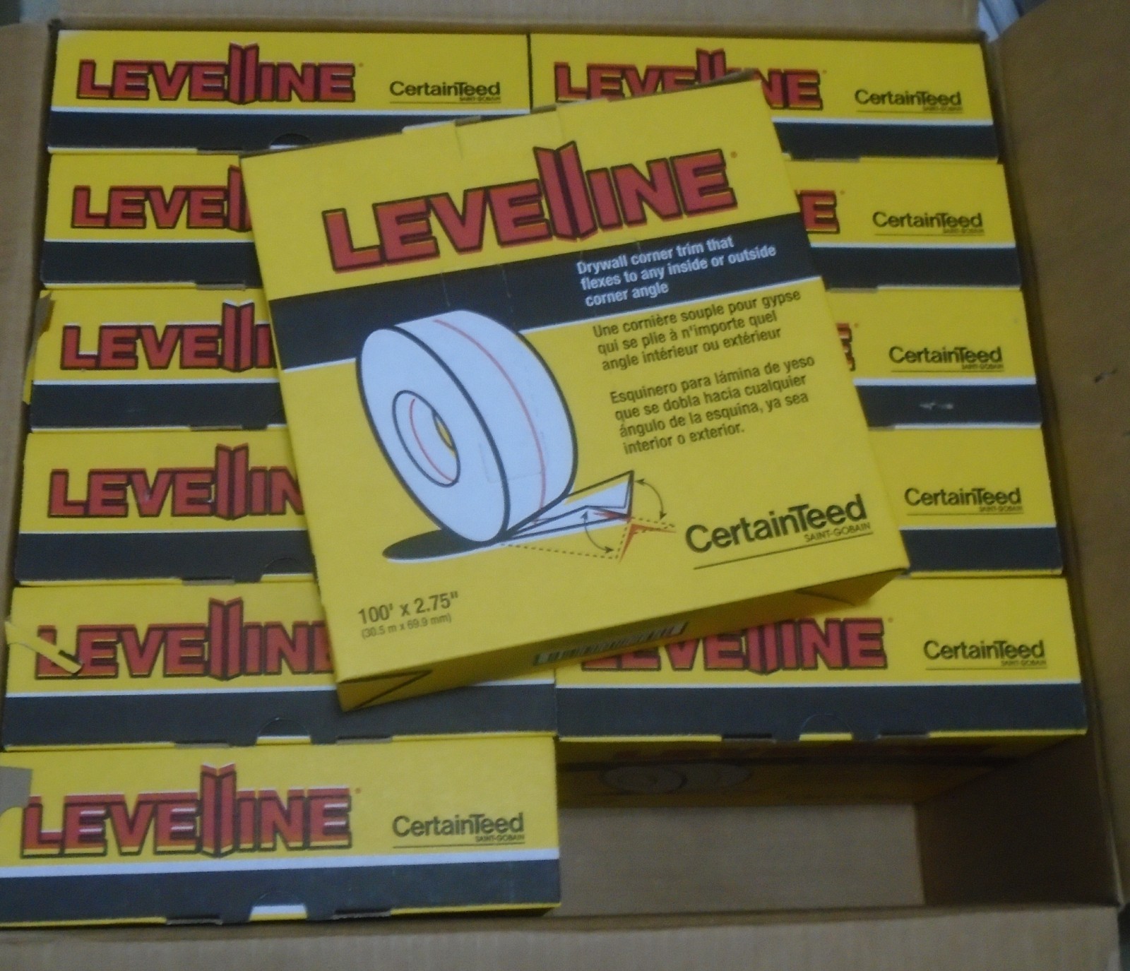 12x Pack Case Levelline Drywall Corner Trim Tape 2.75”x100’ LOT Sheetrock