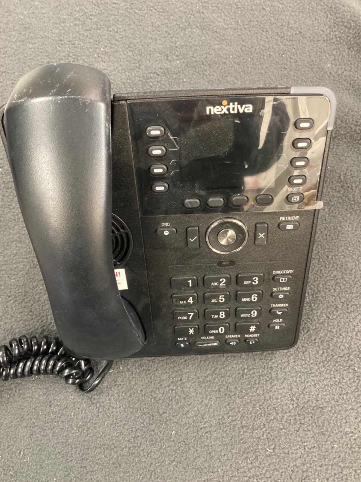 Nextiva SIP Color Deskset Phone X-835 VOIP USB Ethernet 12 Lines w/ Stand
