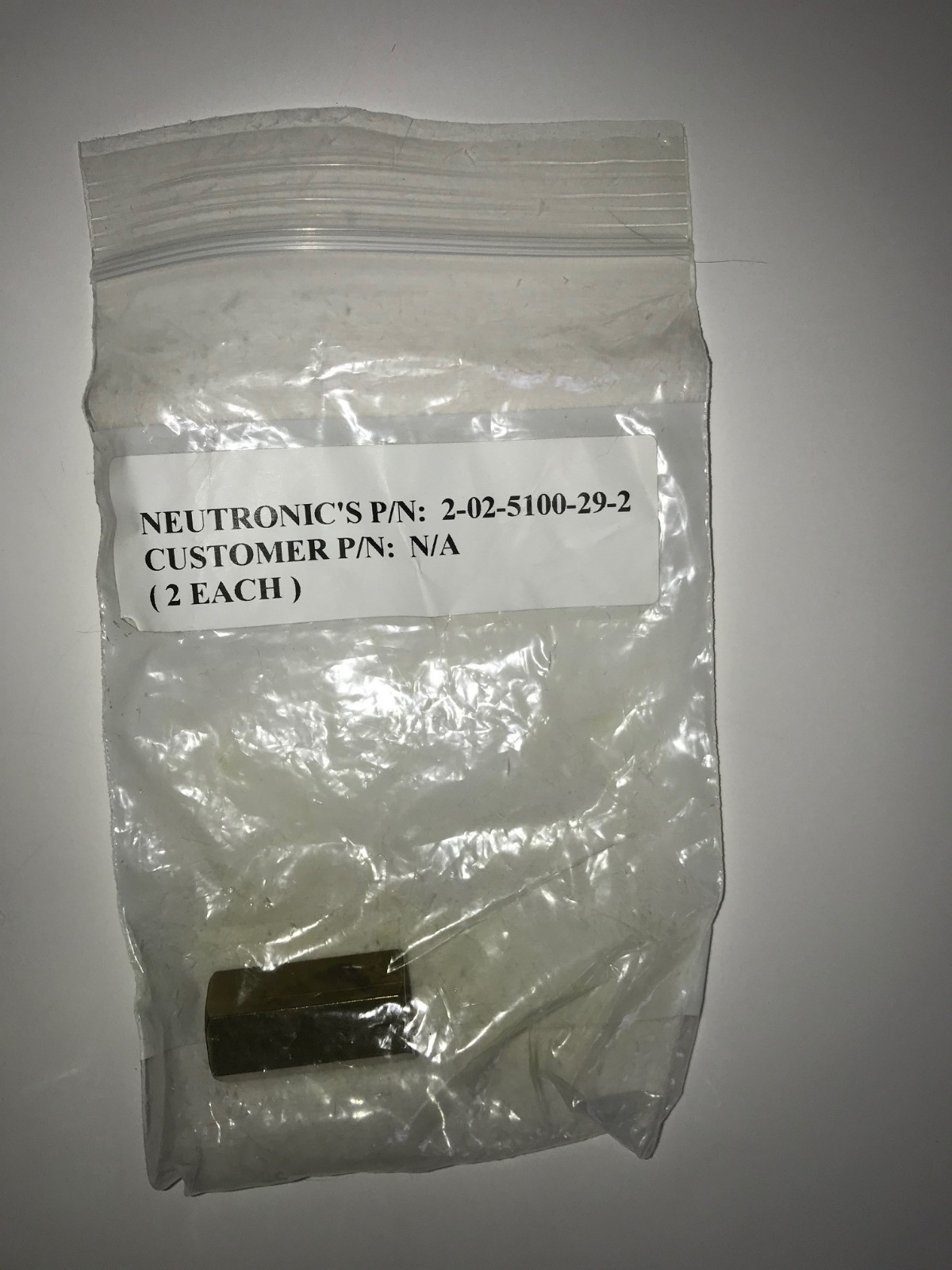 2-02-5100-29-2 Neutronics R1234yf Tank Adapter, One Adapter only