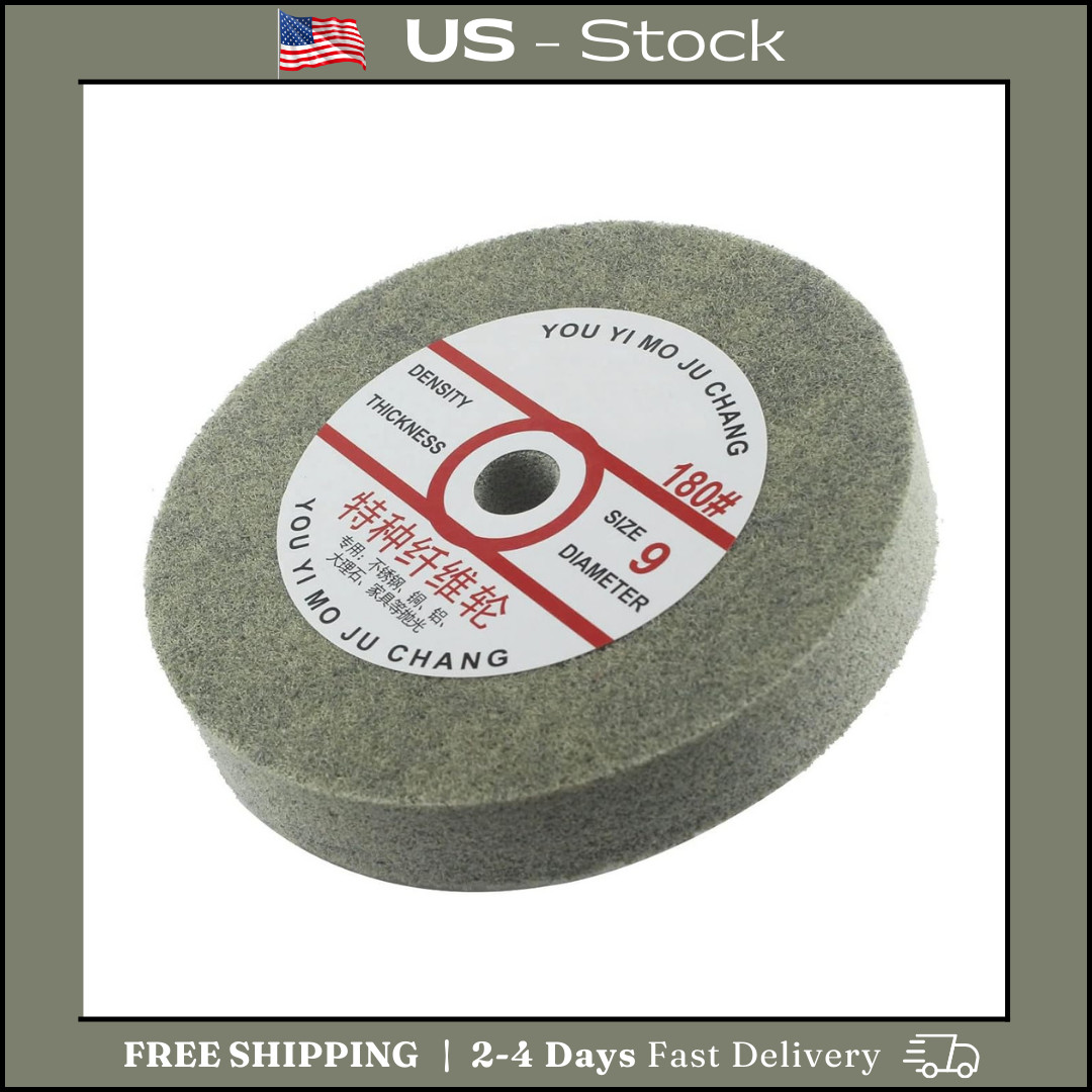 6 Inch Nylon Fiber Buffing Wheel 180 Grit Abrasive Polishing Discs for Bench Gr