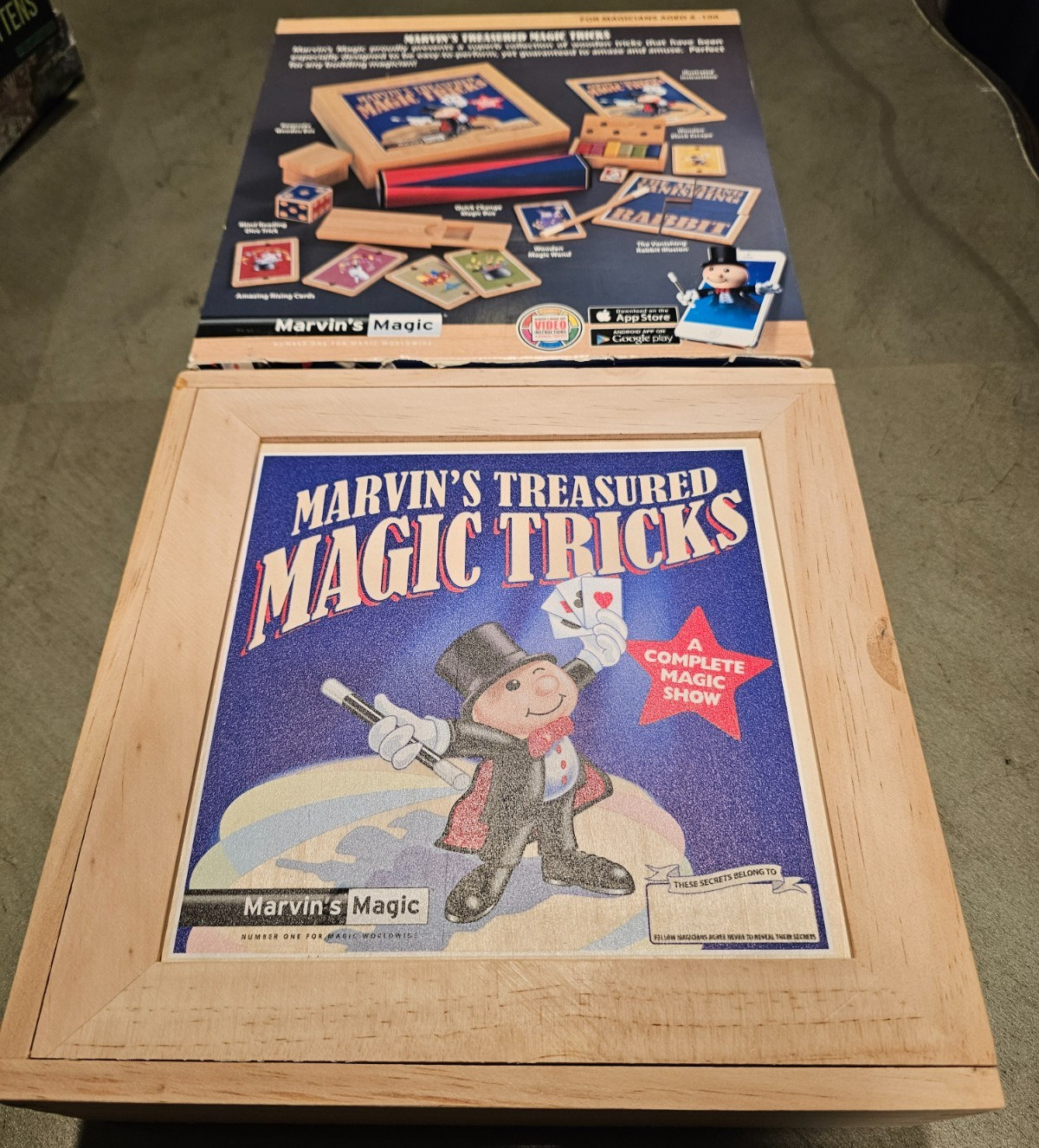 Marvin's Magic - Wooden Magic Set | Magic Tricks For Kids Magic Kit Open Box New