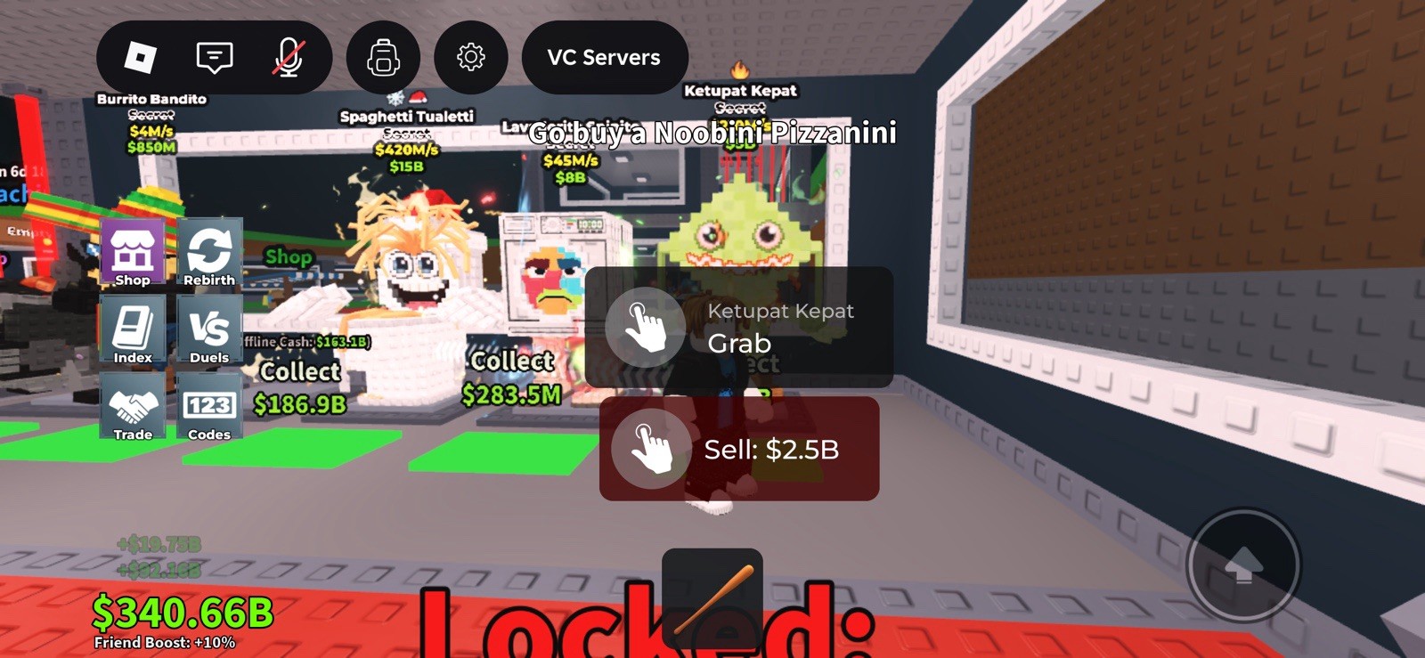 VC Servers In-Game Virtual Item/Asset Collectible Screenshot