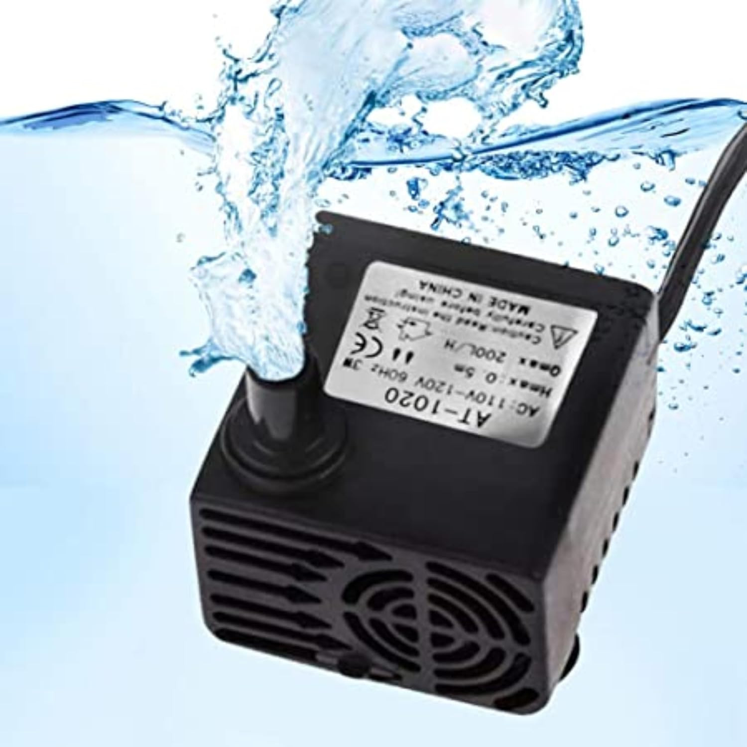 SunGrow 55 GPH 3W Small Submersible Water Pump Fits all Cat & Dog Water Bowl &