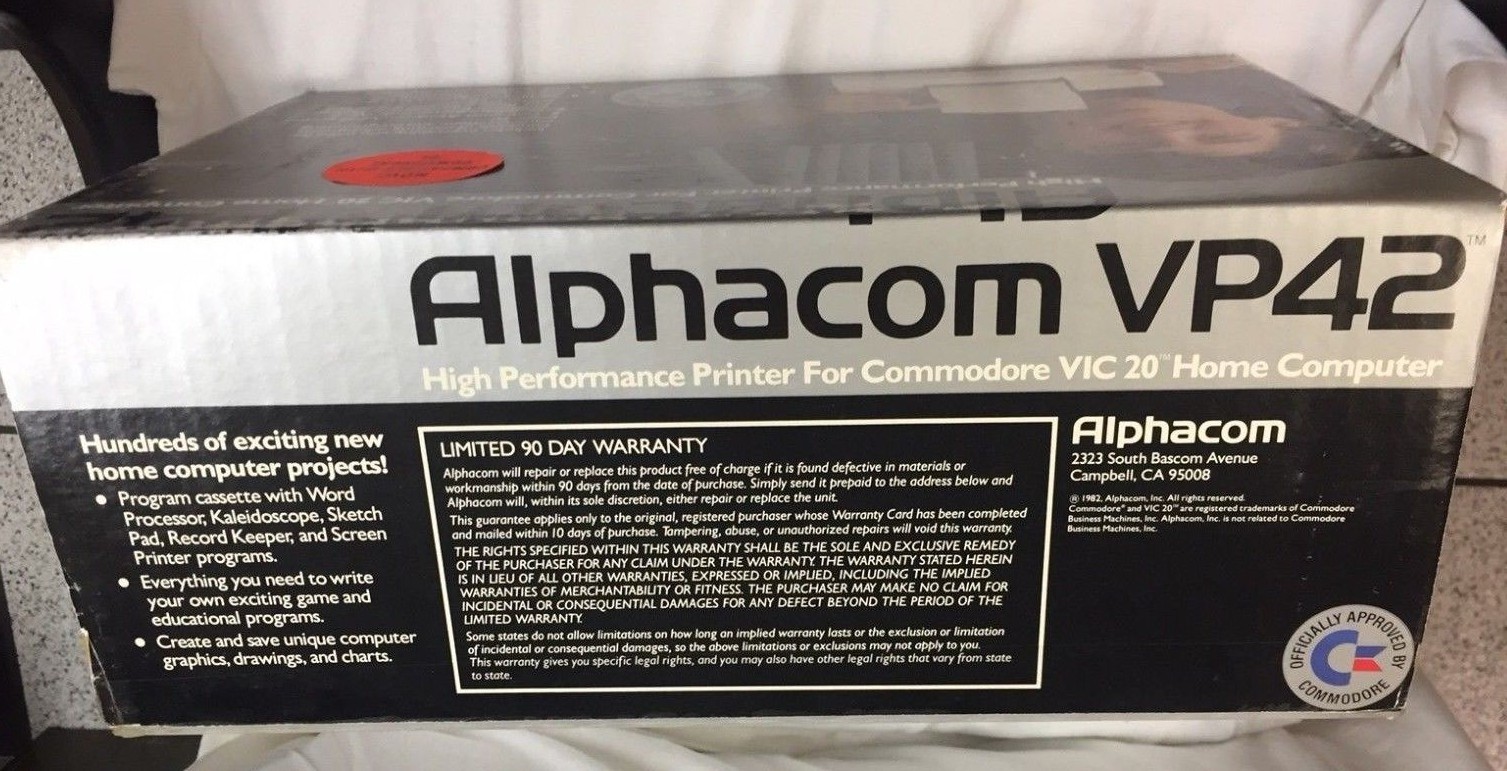 Alphacom VP42 64 Printer Cartridge Interface Cable | Commodore 64 (New!)