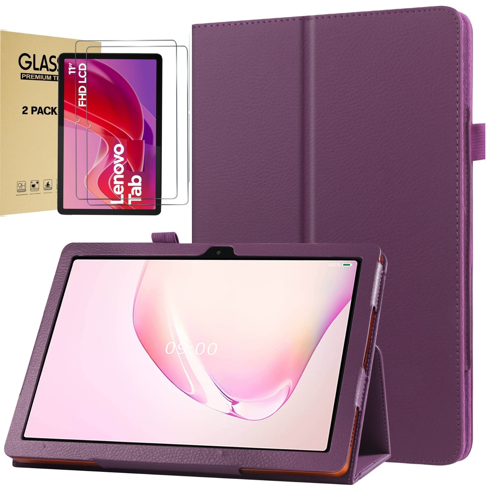 For Lenovo Tab M11 K11 M8 M9 M10 HD Plus P11 Gen 2 Tablet Folio Stand Cover Case
