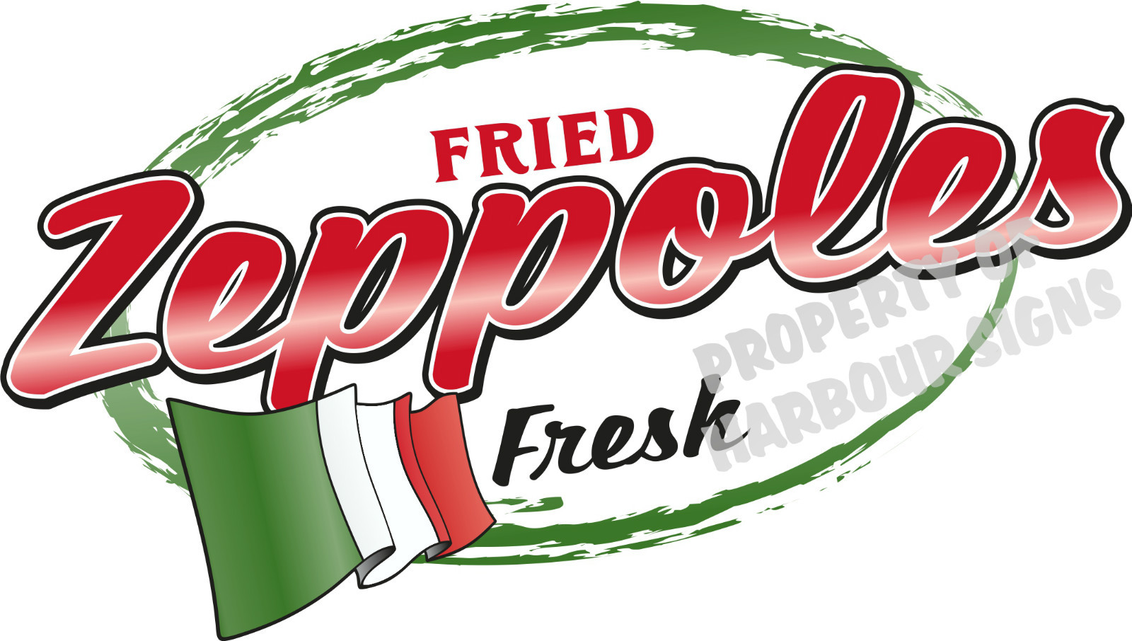 Zeppoles Fried Dough Decal 14" Food Truck Concession Restaurant Menu Vinyl Signs