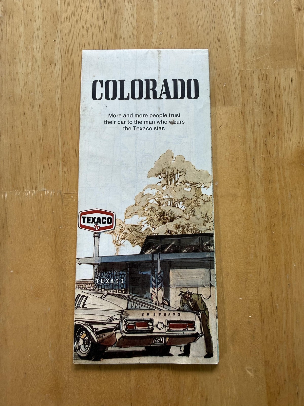 Vintage Texaco Colorado Highway Road Map Travel Guide Folded Brochure USA