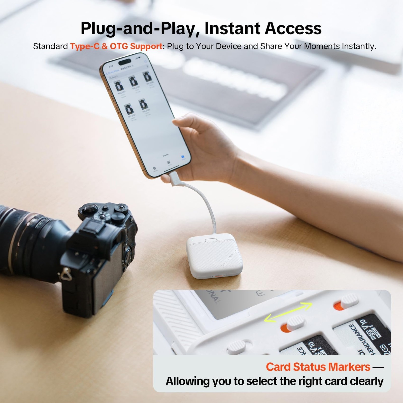 Best PGYTECH CreateMate Mini SD Card Reader Case for Pocket 4, High-Speed 2-in-1