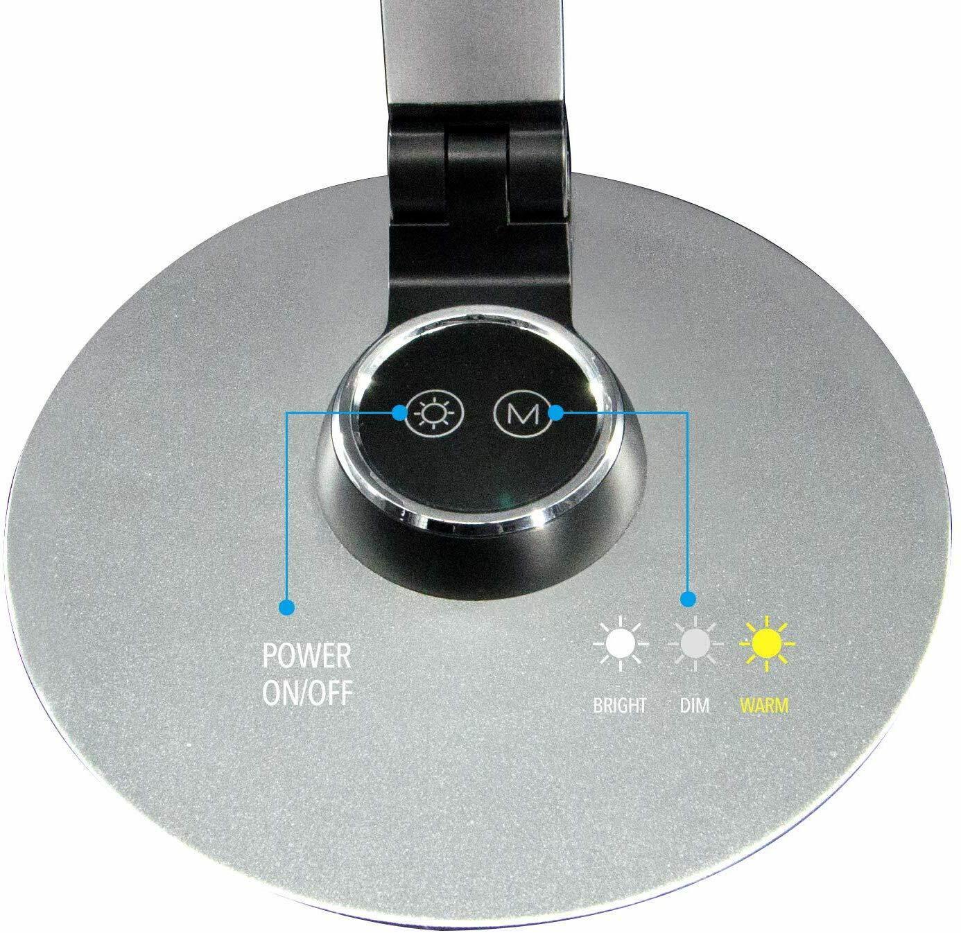 NULED Piano Desk Lamp Dimmable LED (Bright Cold White, Warm White or Dim White)